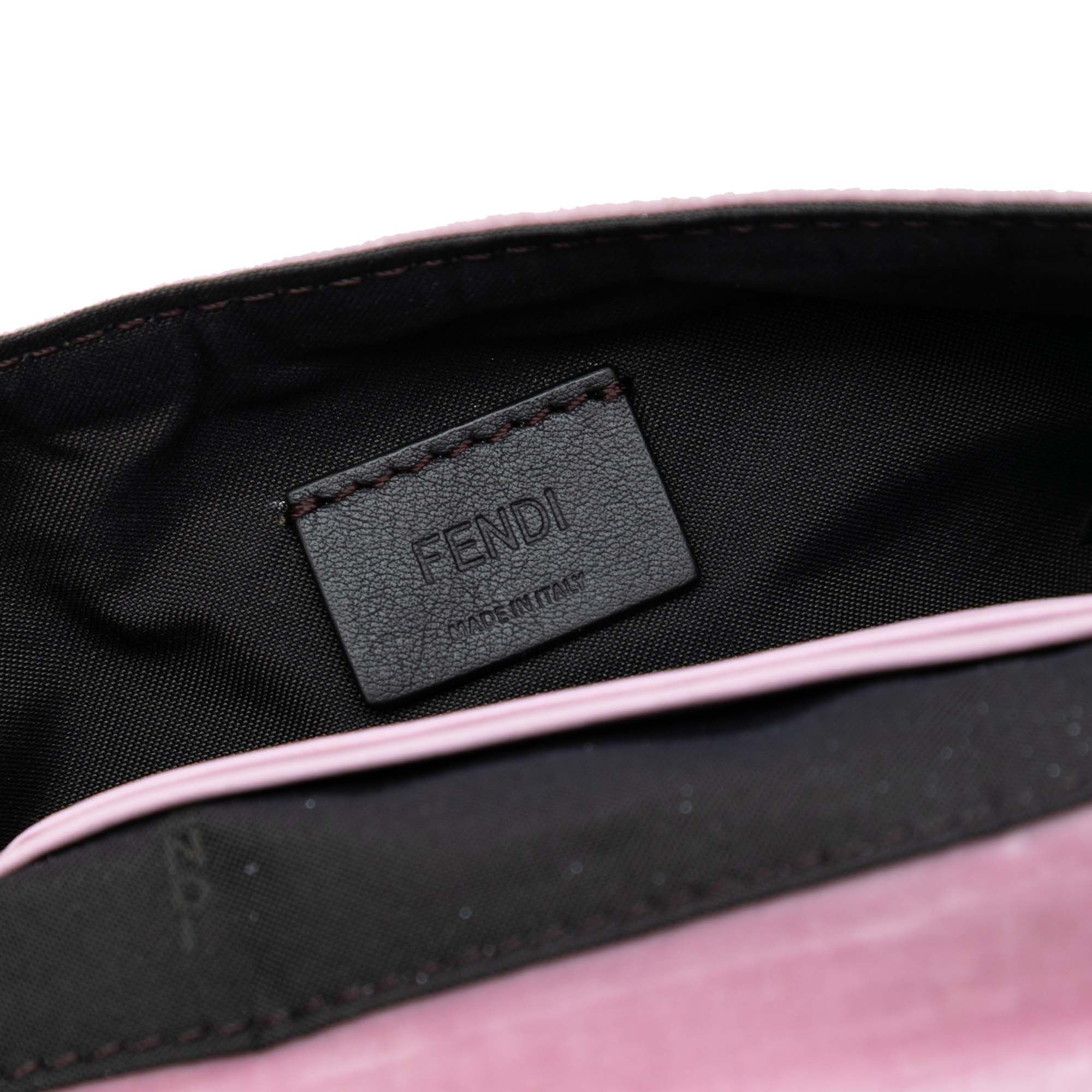 Fendi Fendi Mini Zucca Embossed Velvet Baguette Satchel Size ONE SIZE - 4 Thumbnail