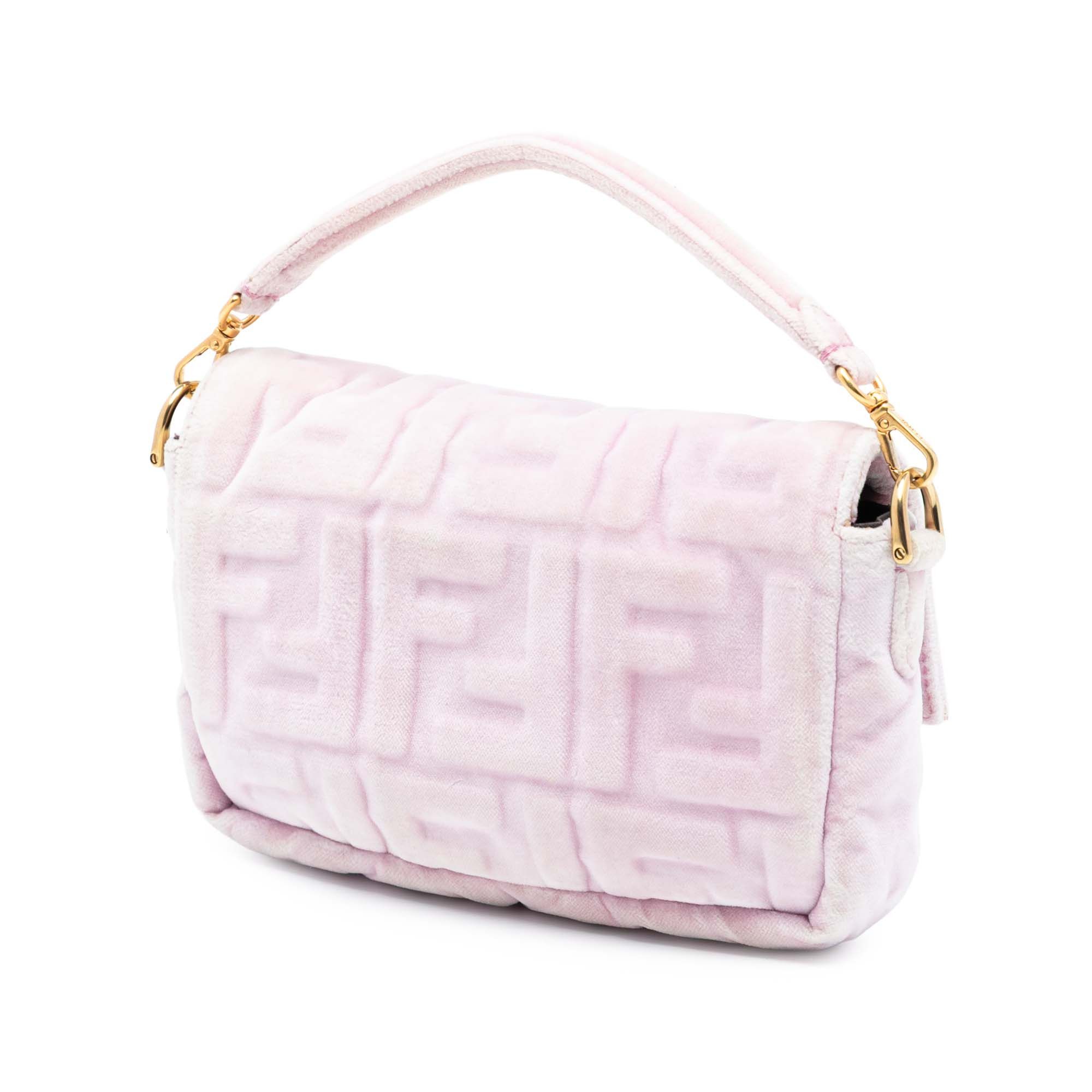 Fendi Fendi Mini Zucca Embossed Velvet Baguette Satchel Size ONE SIZE - 2 Thumbnail