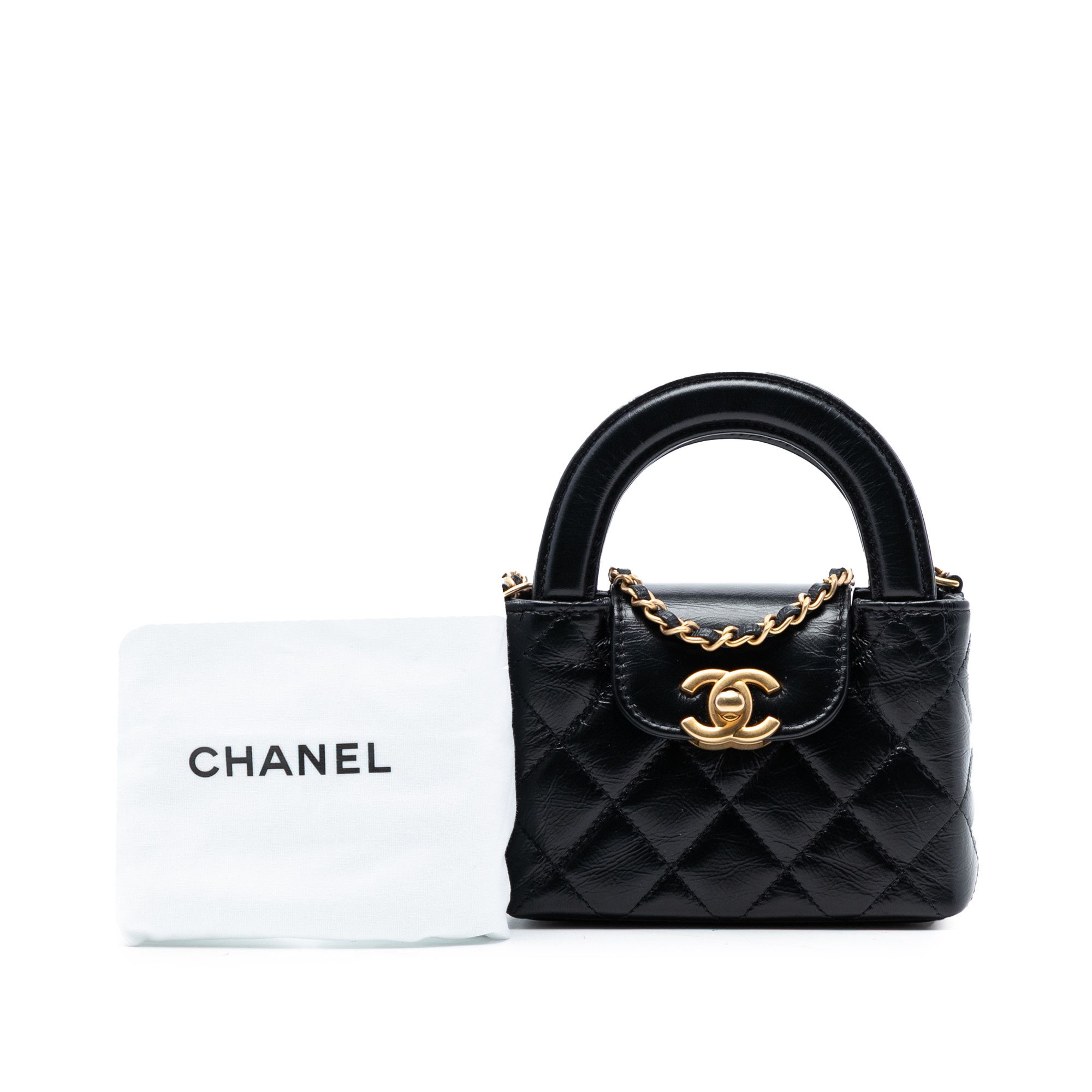 Chanel Chanel Mini Nano Aged Calfskin Kelly Shopper Bag Size ONE SIZE - 8 Thumbnail