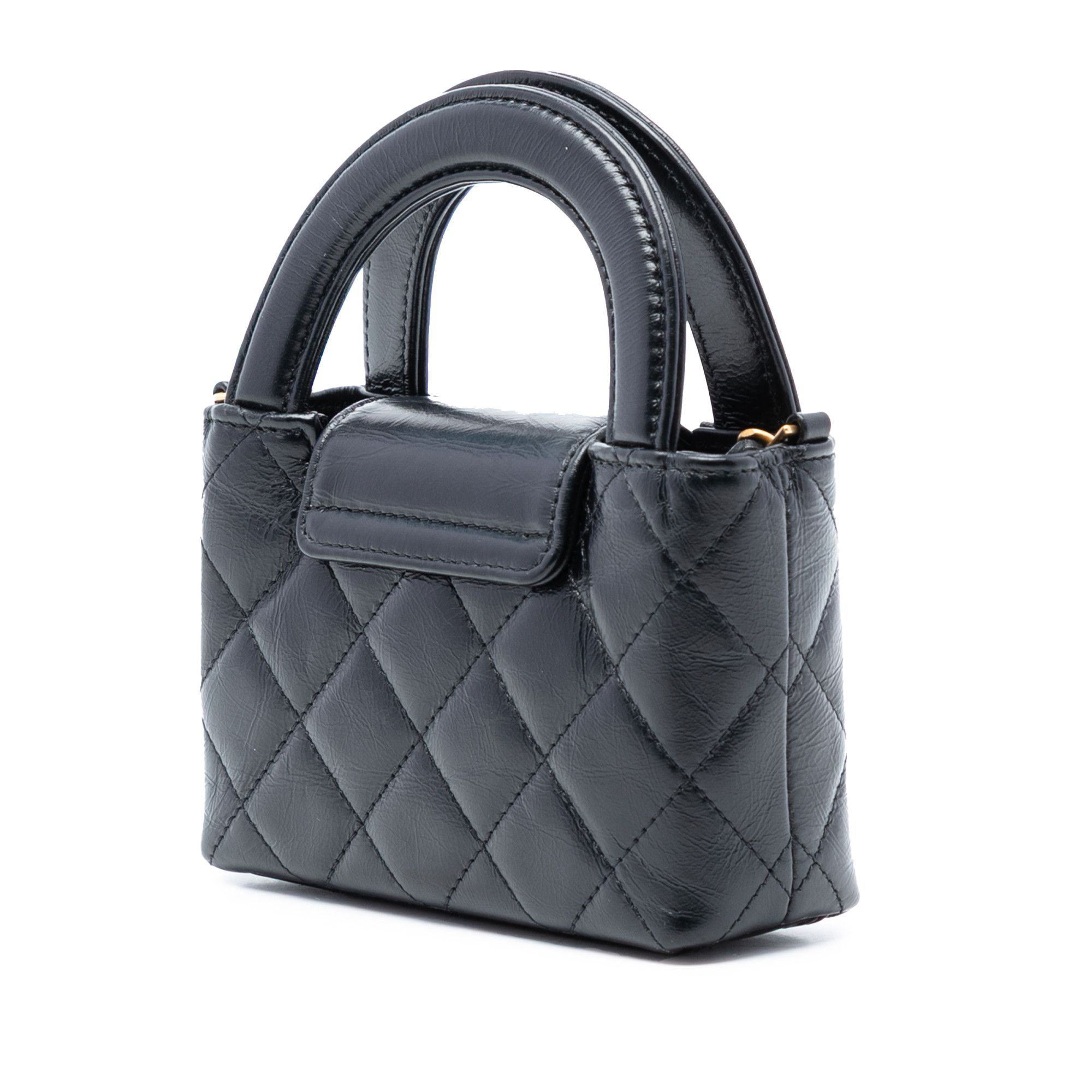 Chanel Chanel Mini Nano Aged Calfskin Kelly Shopper Bag Size ONE SIZE - 2 Thumbnail