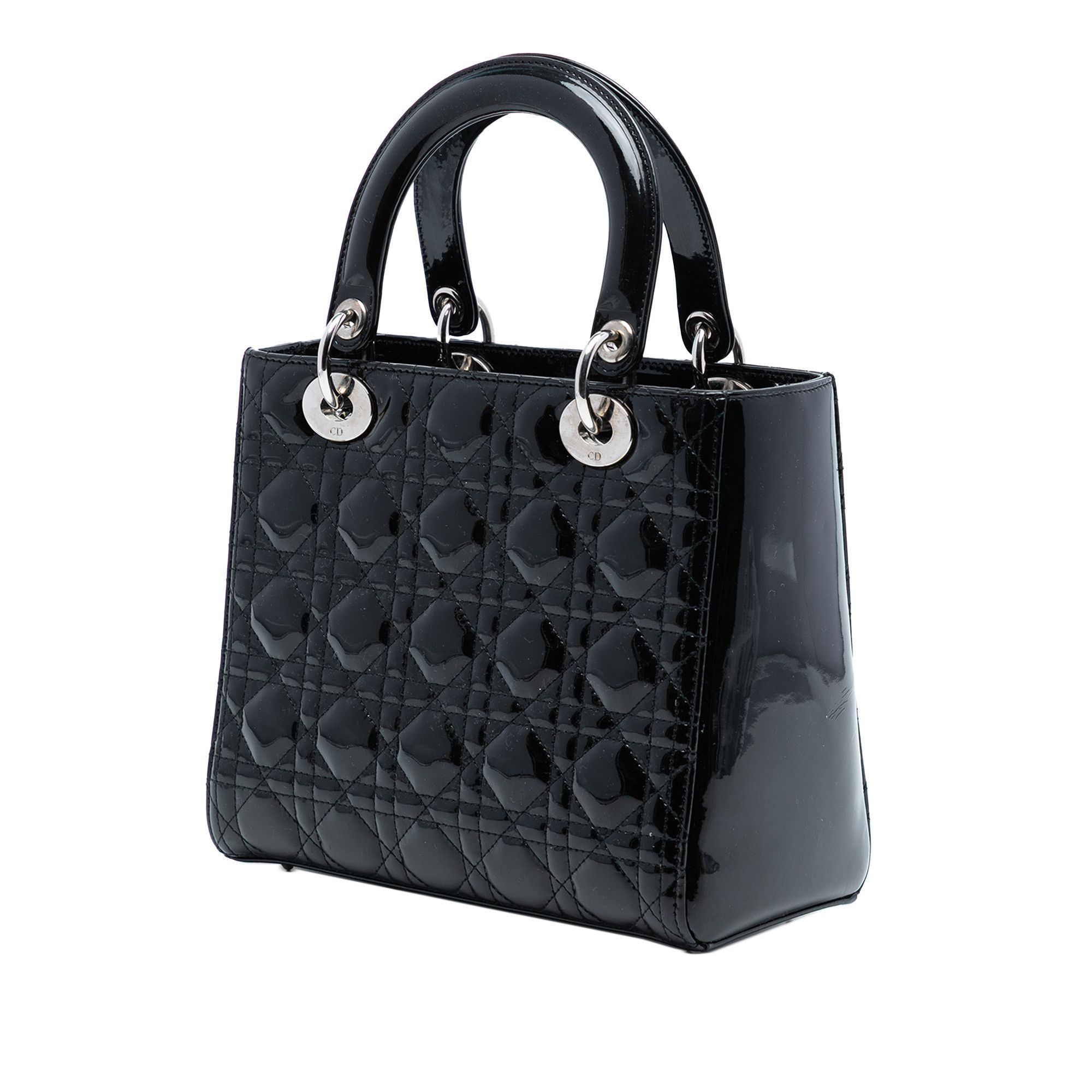 Dior Dior Medium Patent Cannage Lady Dior Size ONE SIZE - 2 Thumbnail