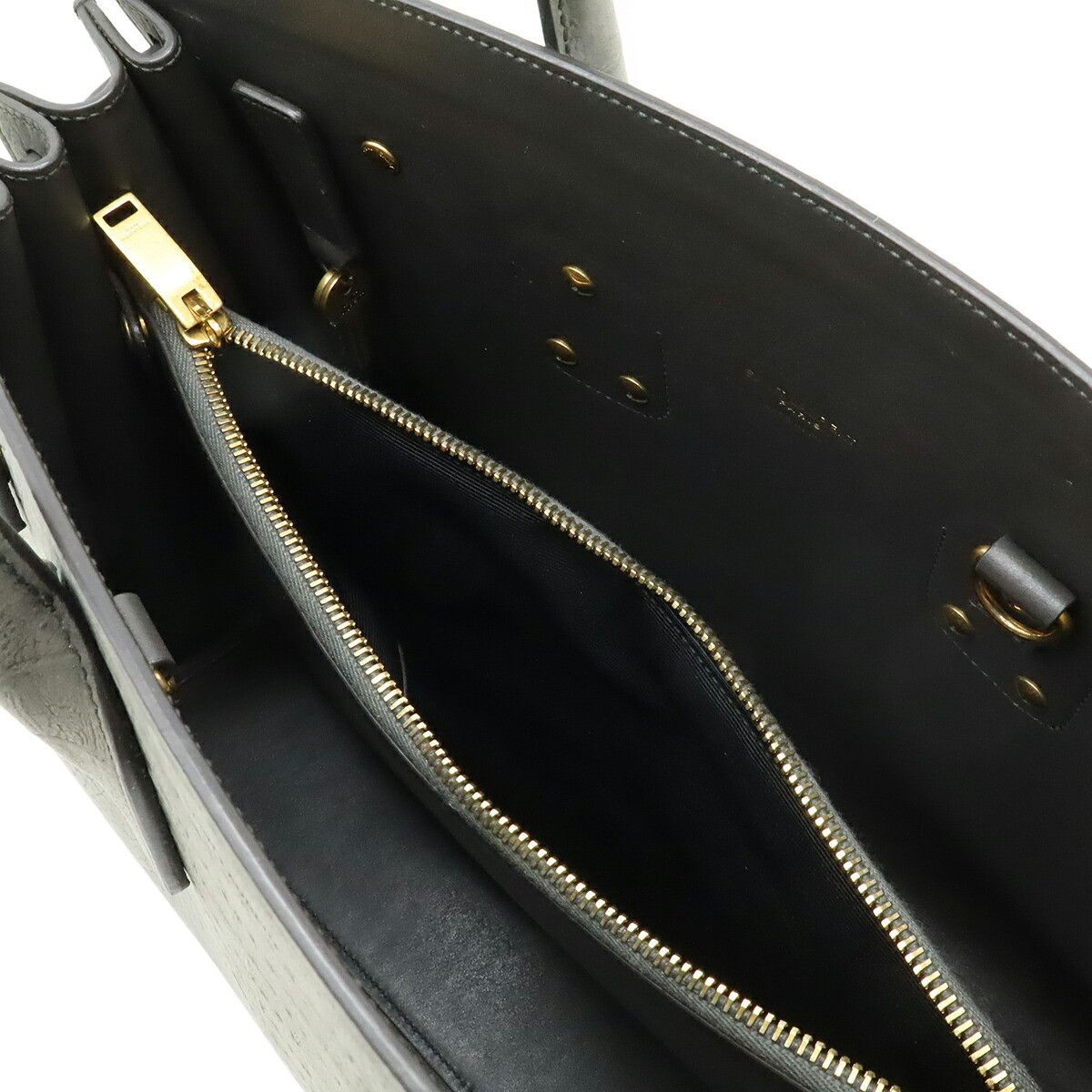 Yves Saint Laurent Yves Saint Laurent Saint Laurent Paris Sac de Jour Nubuck Crocodile Embossed 2way Bag Suede Handbag 378299 DUTY FREE for USA Size ONE SIZE - 6 Thumbnail