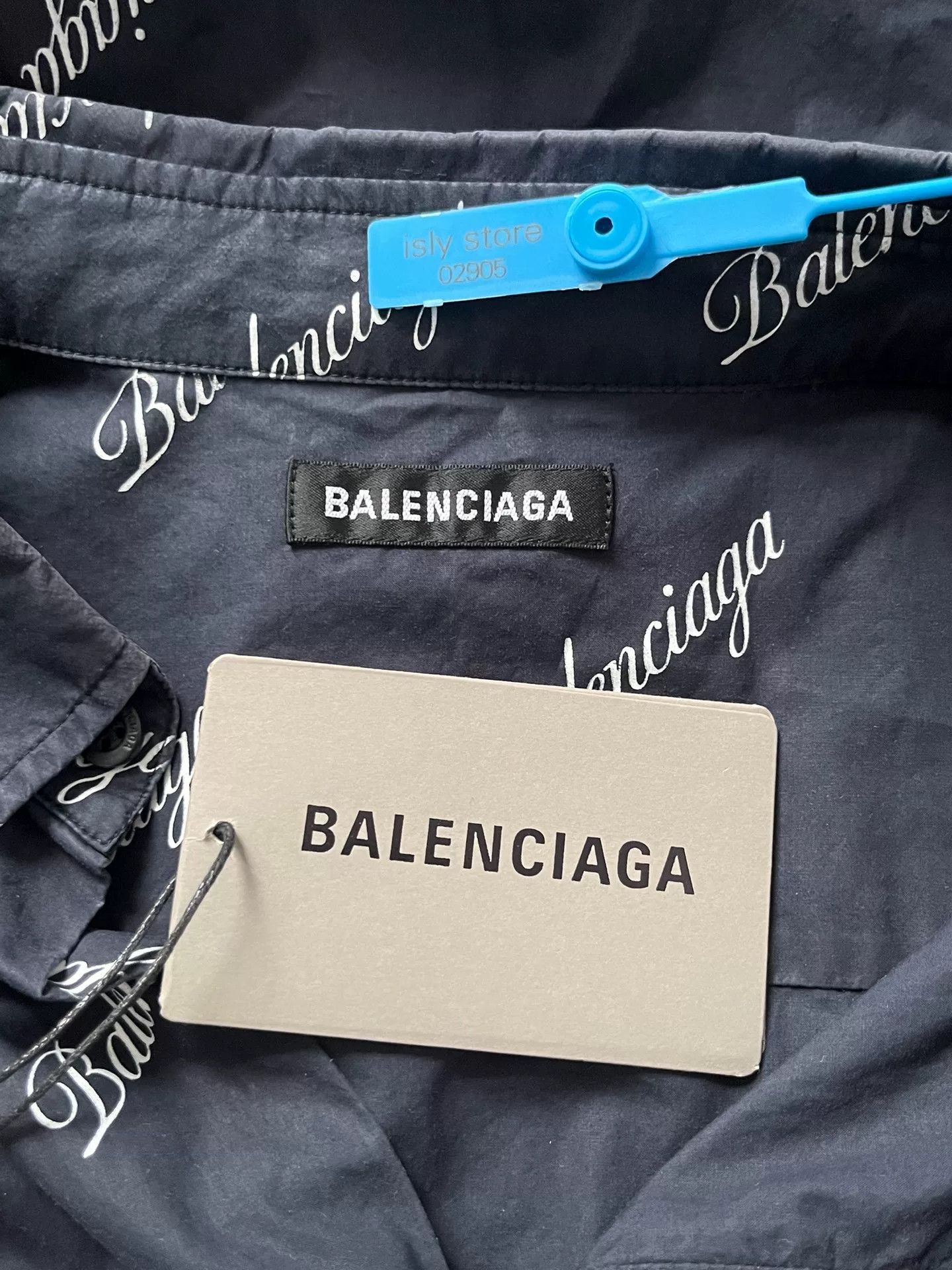 Balenciaga Balenciaga Logo Print Short Sleeve Shirt Size US M / EU 48-50 / 2 - 4 Thumbnail