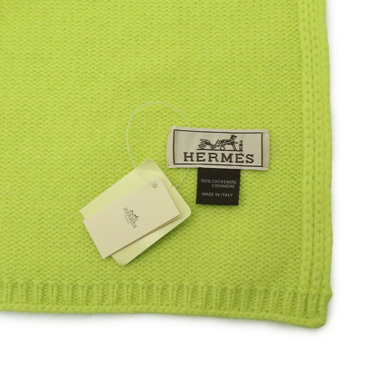 Hermes Hermes Hermes 100% Cashmere Knit Scarf Natural Material Scarf DUTY FREE for USA Size ONE SIZE - 6 Thumbnail