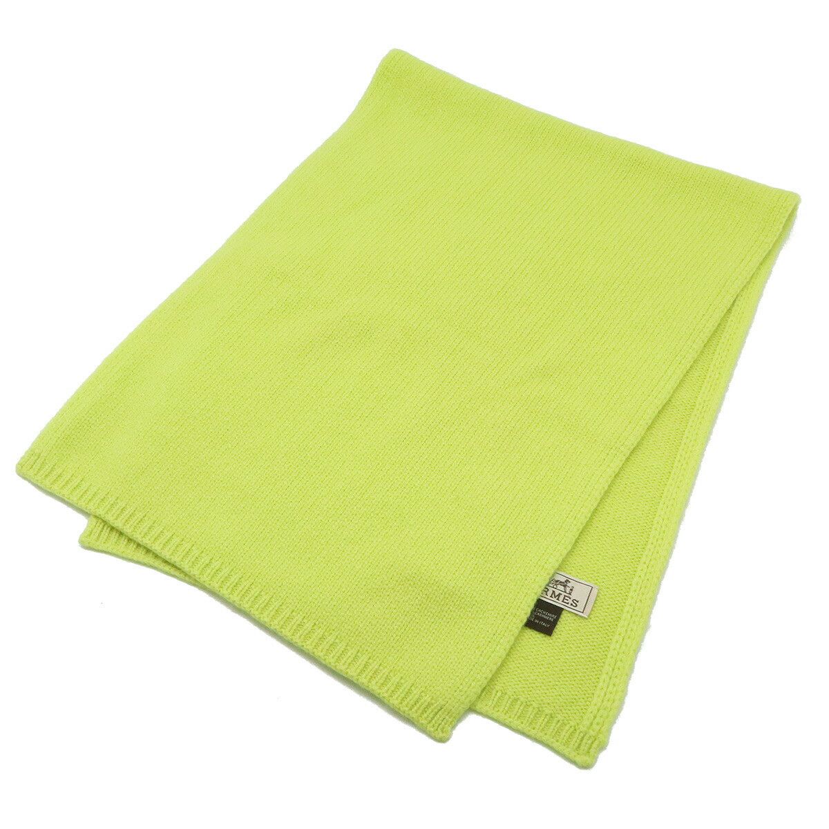 Hermes Hermes Hermes 100% Cashmere Knit Scarf Natural Material Scarf DUTY FREE for USA Size ONE SIZE - 2 Thumbnail