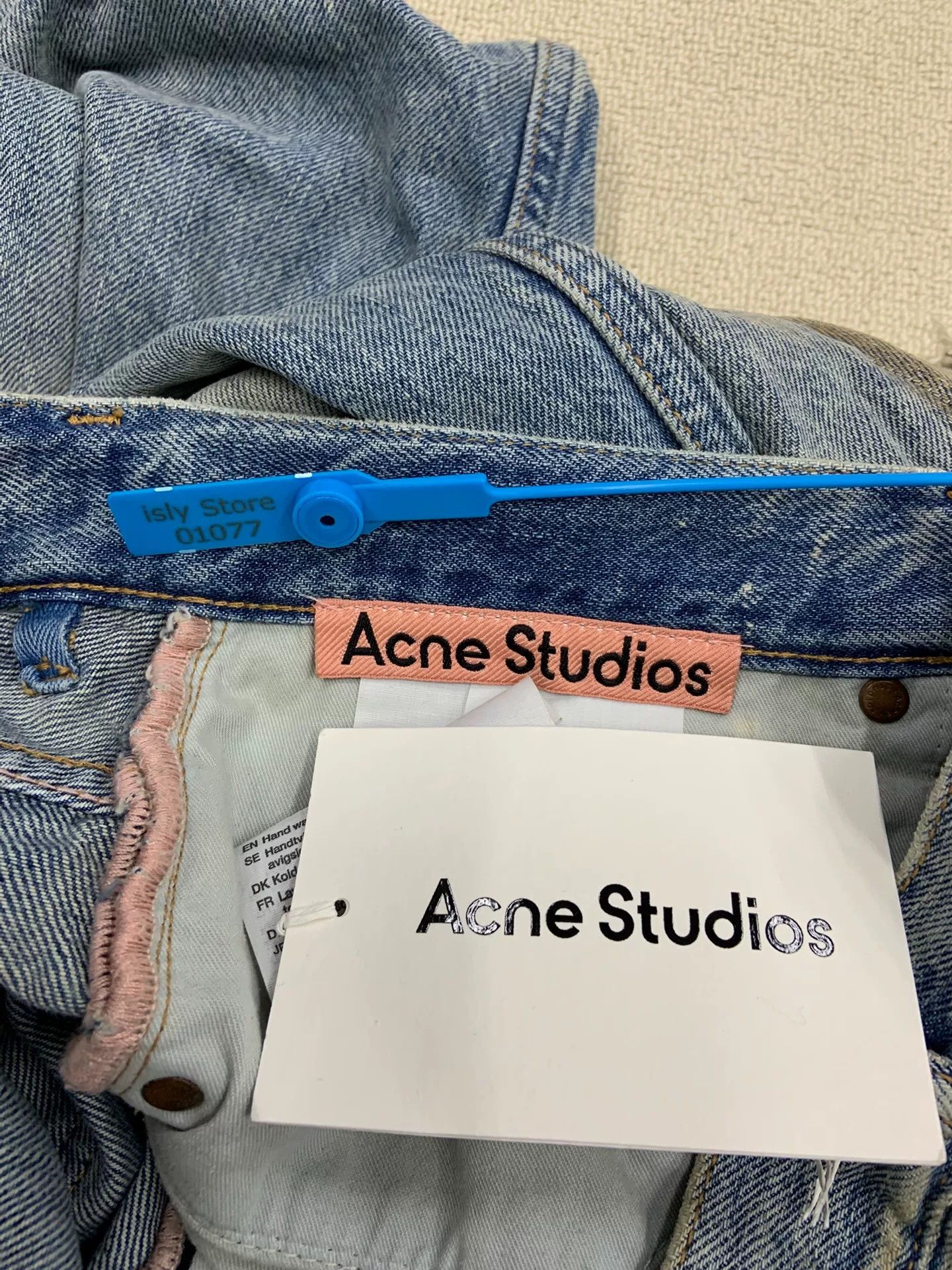 Acne Studios acne studios blue oversized wide-leg jeans Size US 32 / EU 48 - 5 Thumbnail