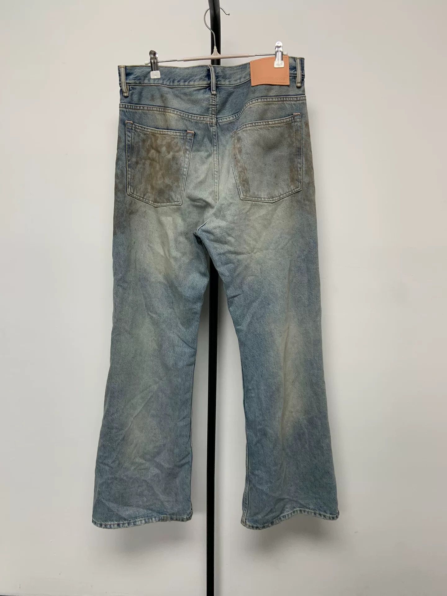Acne Studios acne studios blue oversized wide-leg jeans Size US 32 / EU 48 - 2 Thumbnail