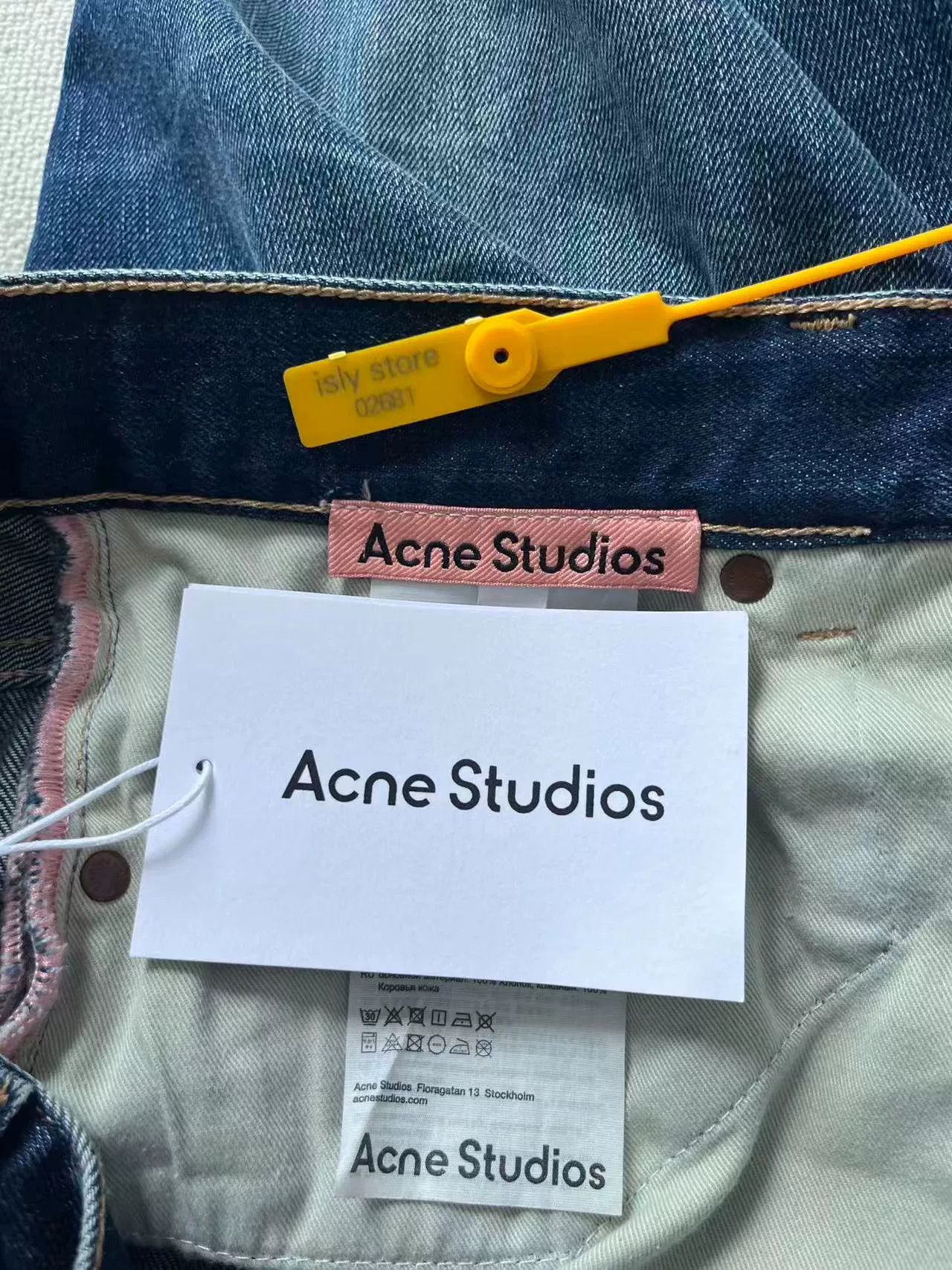 Acne Studios Acne Studios Flared Denim Trousers for Men Size US 27 - 4 Thumbnail