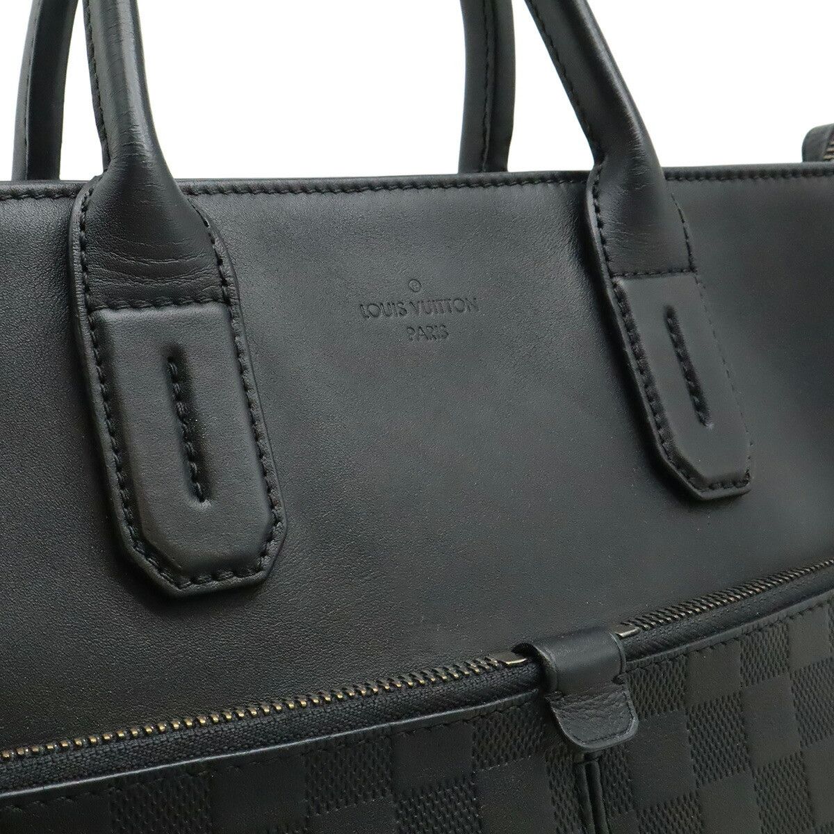 Louis Vuitton Louis Vuitton Louis Vuitton Damier Infini Briefcase 2way Leather Business Bag N41565 DUTY FREE for USA Size ONE SIZE - 9 Thumbnail