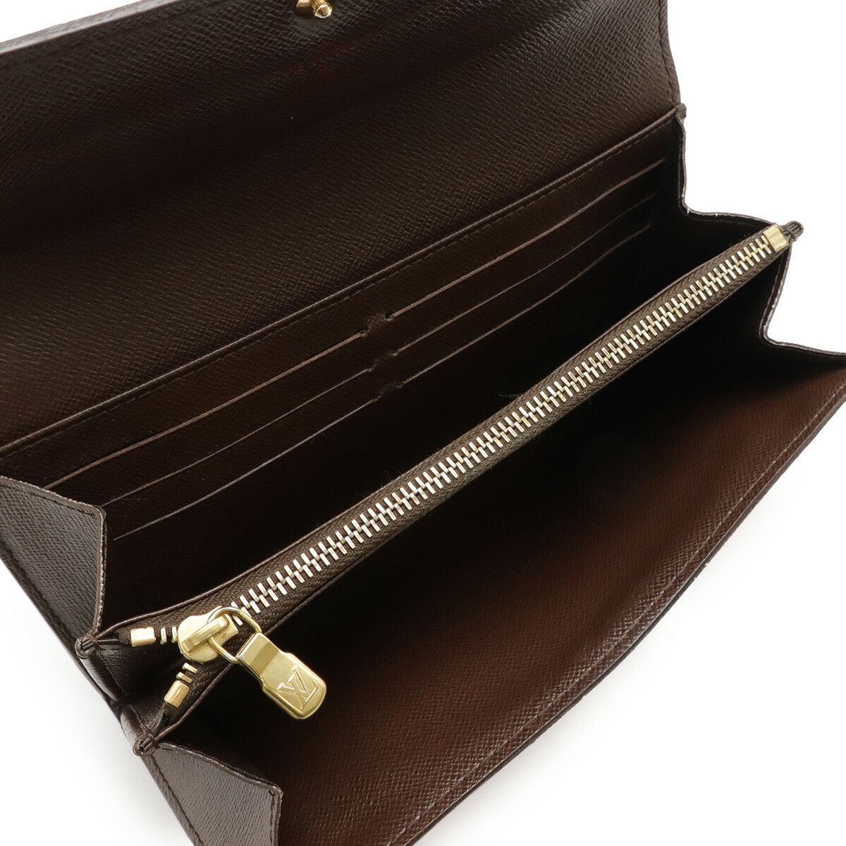 Louis Vuitton Louis Vuitton Louis Vuitton Portefeuille Sarah Damier Long Wallet Canvas Long Wallet N61734 DUTY FREE for USA Size ONE SIZE - 4 Thumbnail