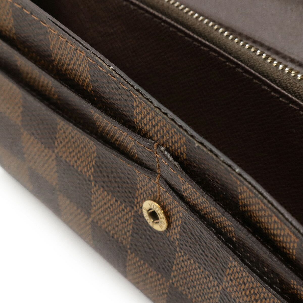 Louis Vuitton Louis Vuitton Louis Vuitton Portefeuille Sarah Damier Long Wallet Canvas Long Wallet N61734 DUTY FREE for USA Size ONE SIZE - 7 Thumbnail