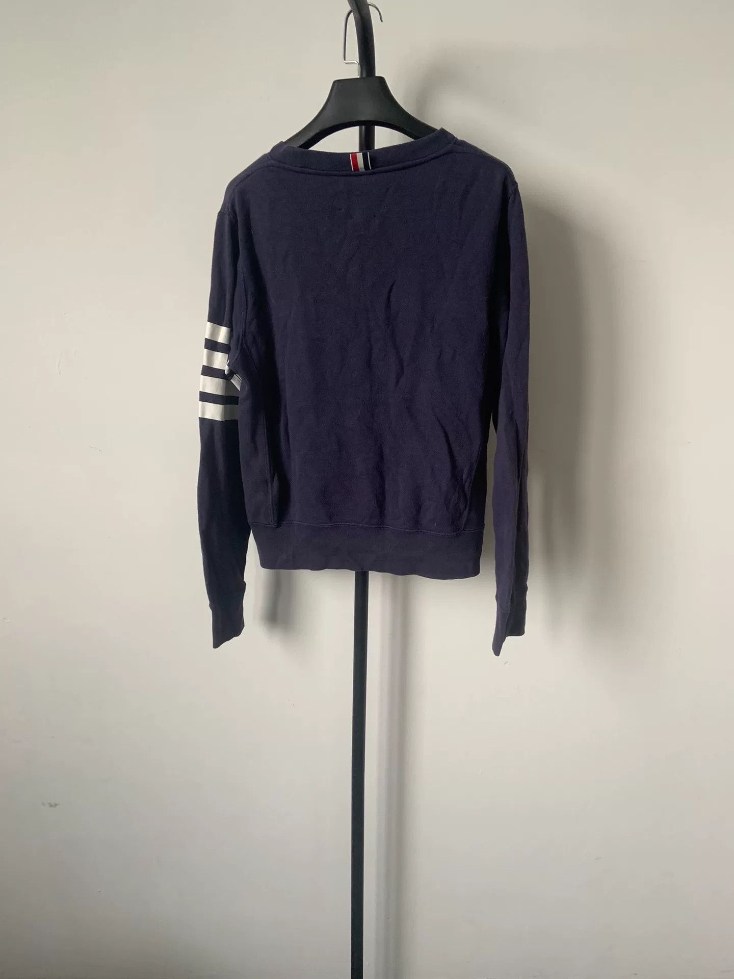 Thom Browne thom browne classic navy sweatshirt for men Size US XXS / EU 40 - 2 Thumbnail
