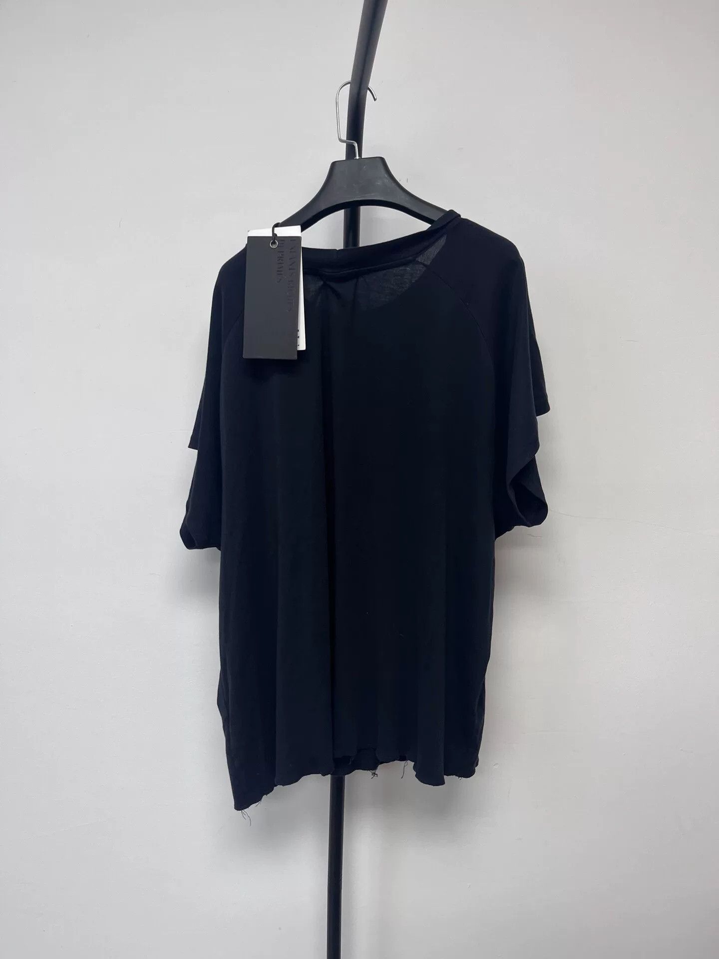 Enfants Riches Deprimes black short sleeve top with shoulder details Size US XXL / EU 58 / 5 - 2 Thumbnail