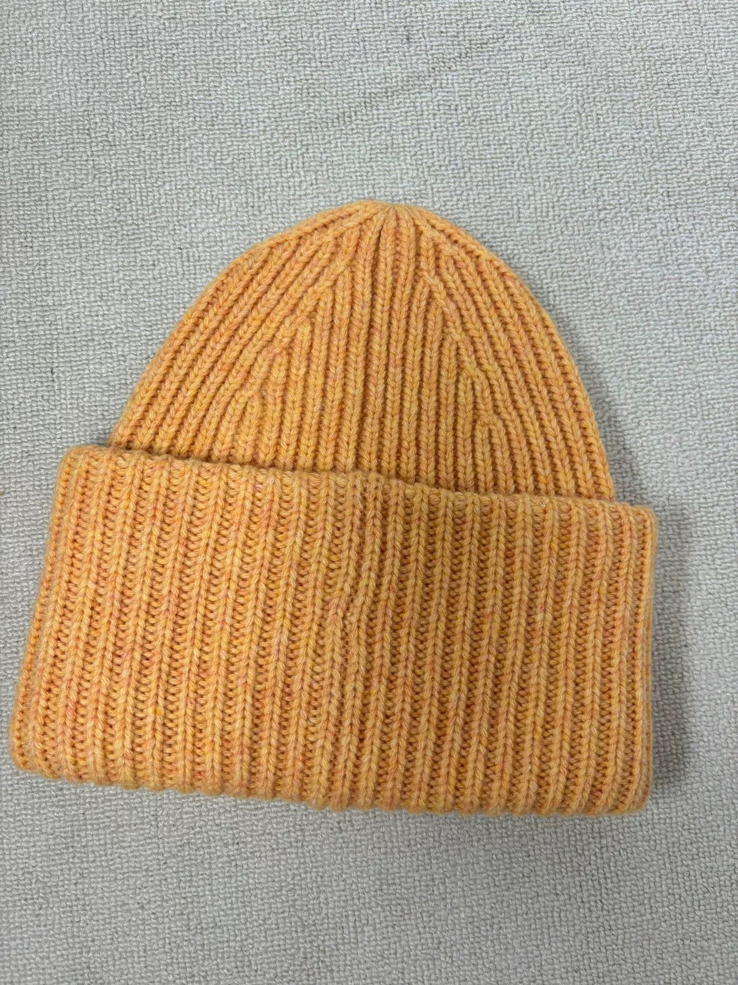 Acne Studios Acne Studios Yellow Knit Beanie Hat Size ONE SIZE - 2 Thumbnail