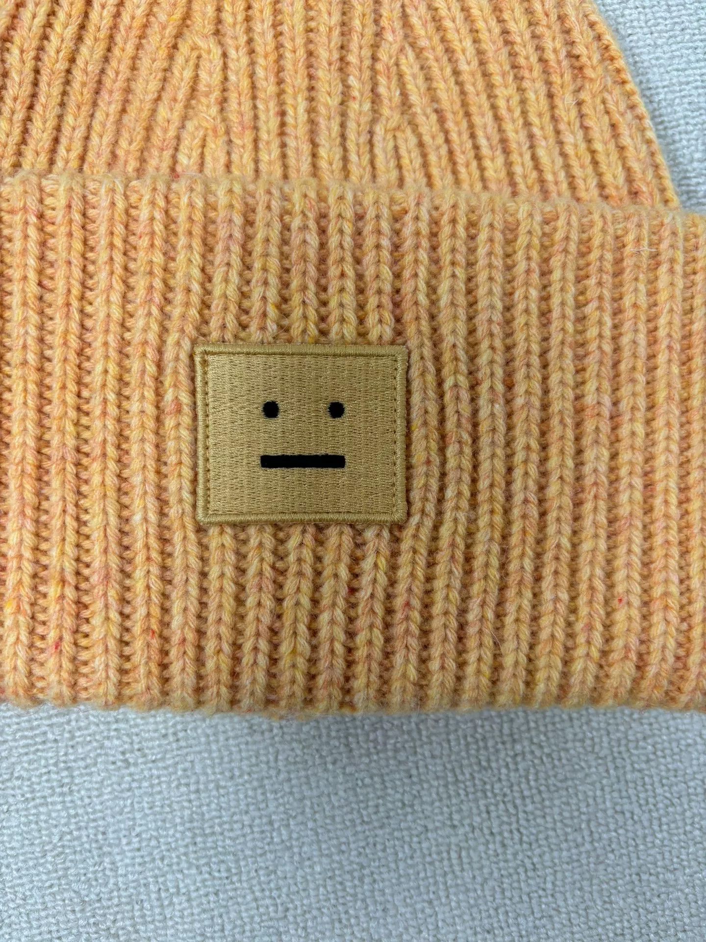 Acne Studios Acne Studios Yellow Knit Beanie Hat Size ONE SIZE - 3 Thumbnail