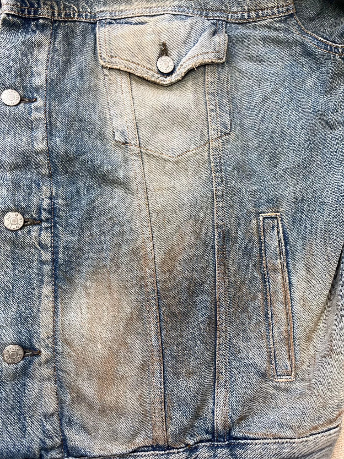 Acne Studios oversized faded denim jacket unisex FW23 Size XXS / US 00 / IT 34 - 3 Thumbnail