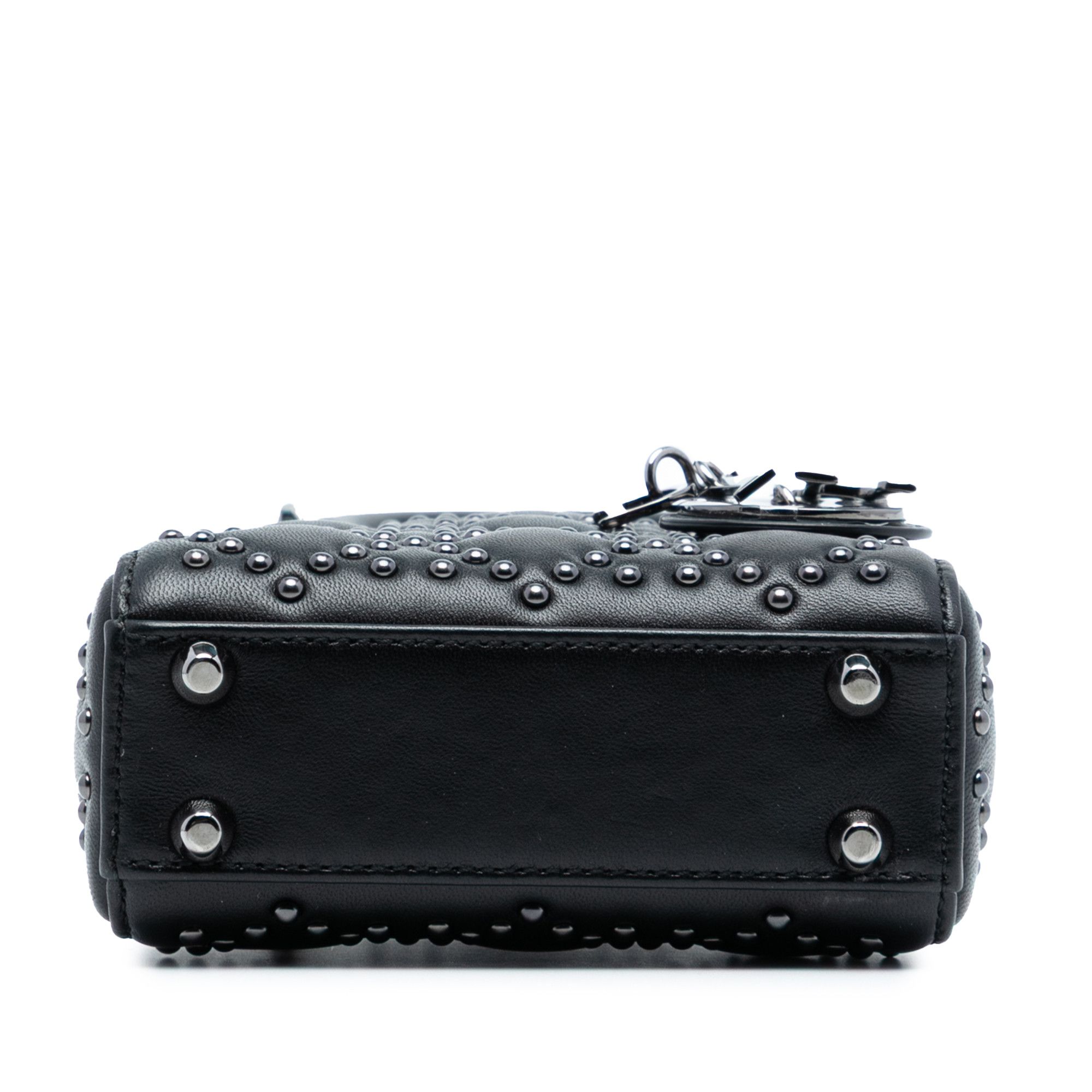 Dior Dior Micro Lambskin Cannage Studded Supple Lady Dior Size ONE SIZE - 3 Thumbnail