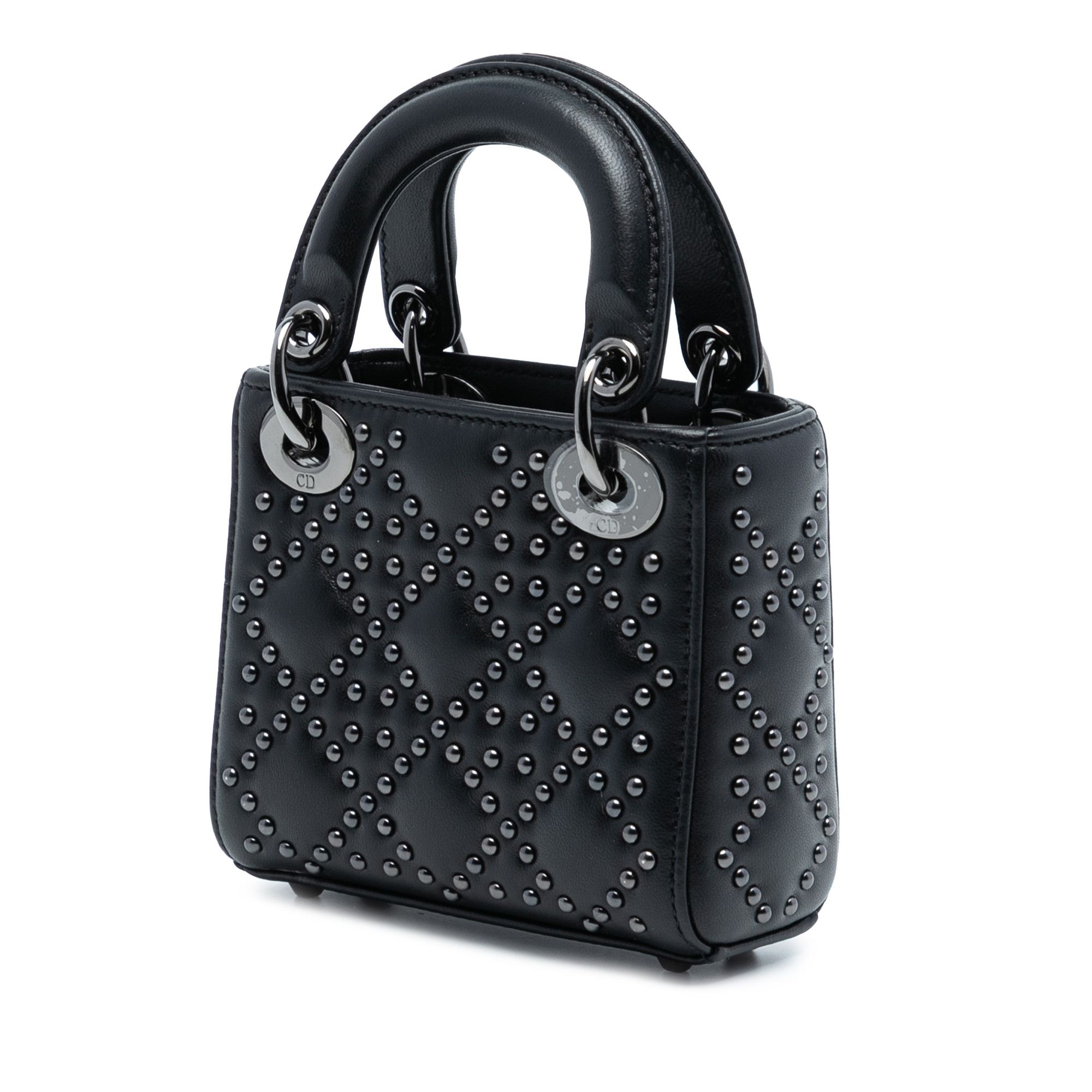 Dior Dior Micro Lambskin Cannage Studded Supple Lady Dior Size ONE SIZE - 2 Thumbnail