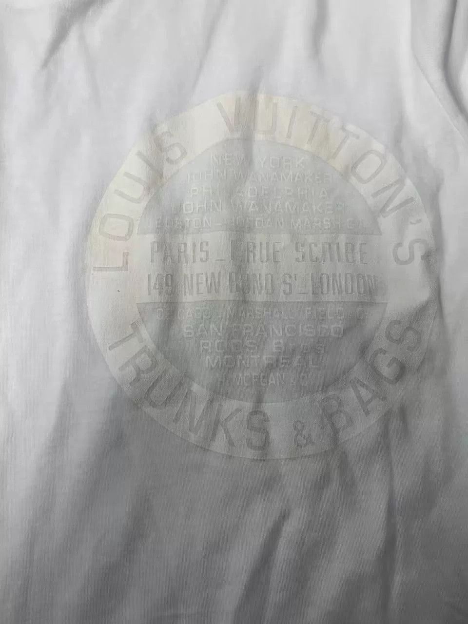Louis Vuitton louis vuitton white short sleeve t-shirt Size S / US 4 / IT 40 - 3 Thumbnail