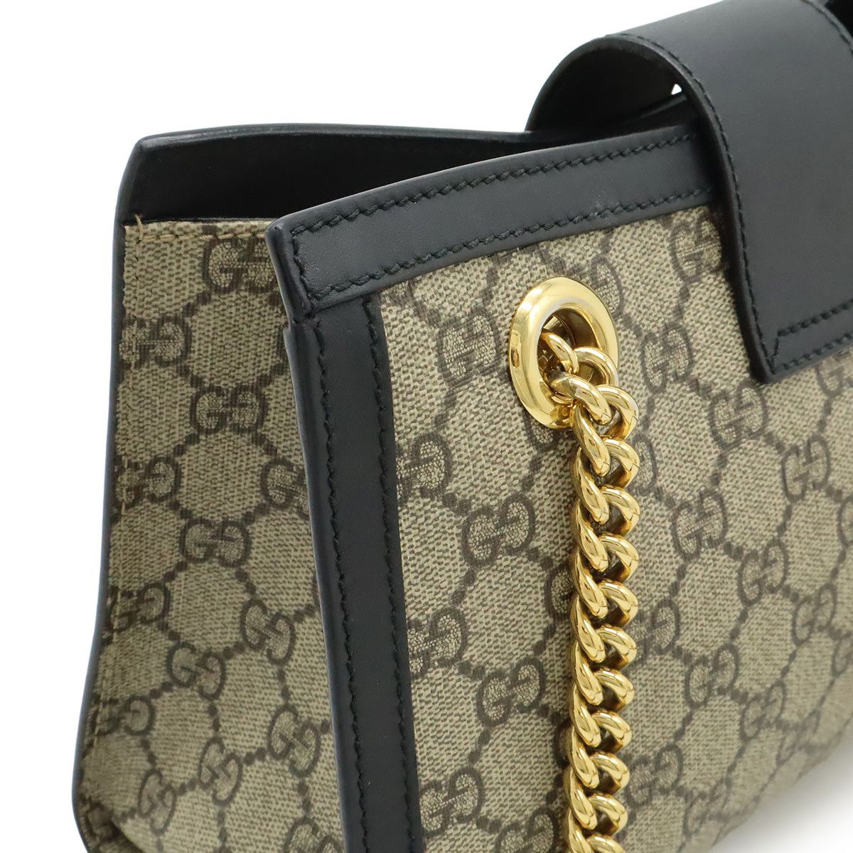 Gucci Gucci Gucci Padlock GG Supreme Shoulder Bag Canvas Shoulder Bag 498156 DUTY FREE for USA Size ONE SIZE - 4 Thumbnail