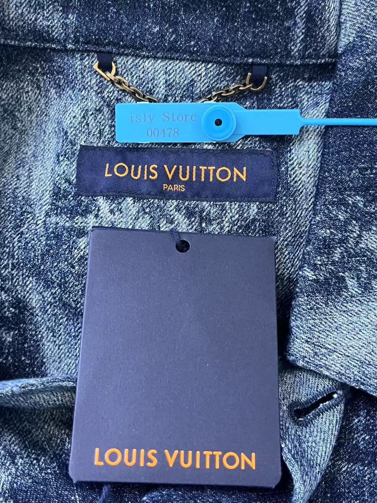 Louis Vuitton blue checkered classic short sleeve shirt Size US L / EU 52-54 / 3 - 3 Thumbnail