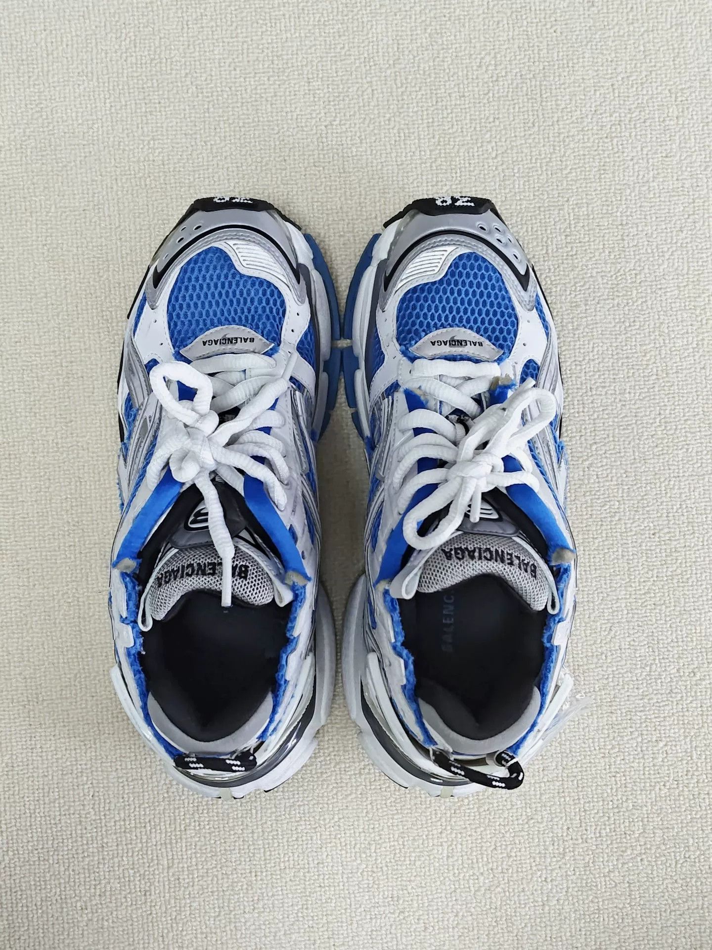 Balenciaga balenciaga runner sneakers in blue and white Size US 7.5 / EU 40-41 - 7 Thumbnail