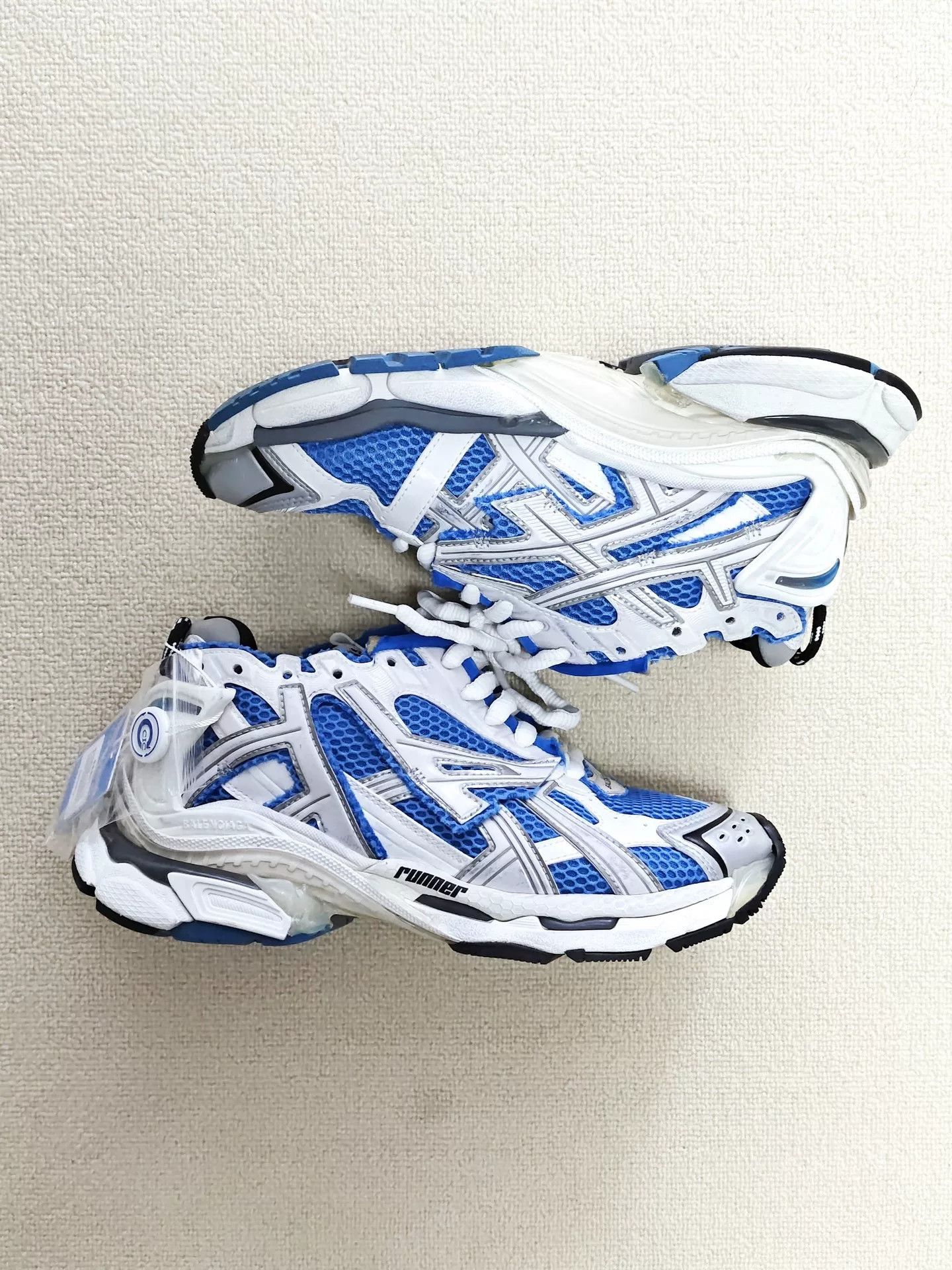 Balenciaga balenciaga runner sneakers in blue and white Size US 7.5 / EU 40-41 - 3 Thumbnail