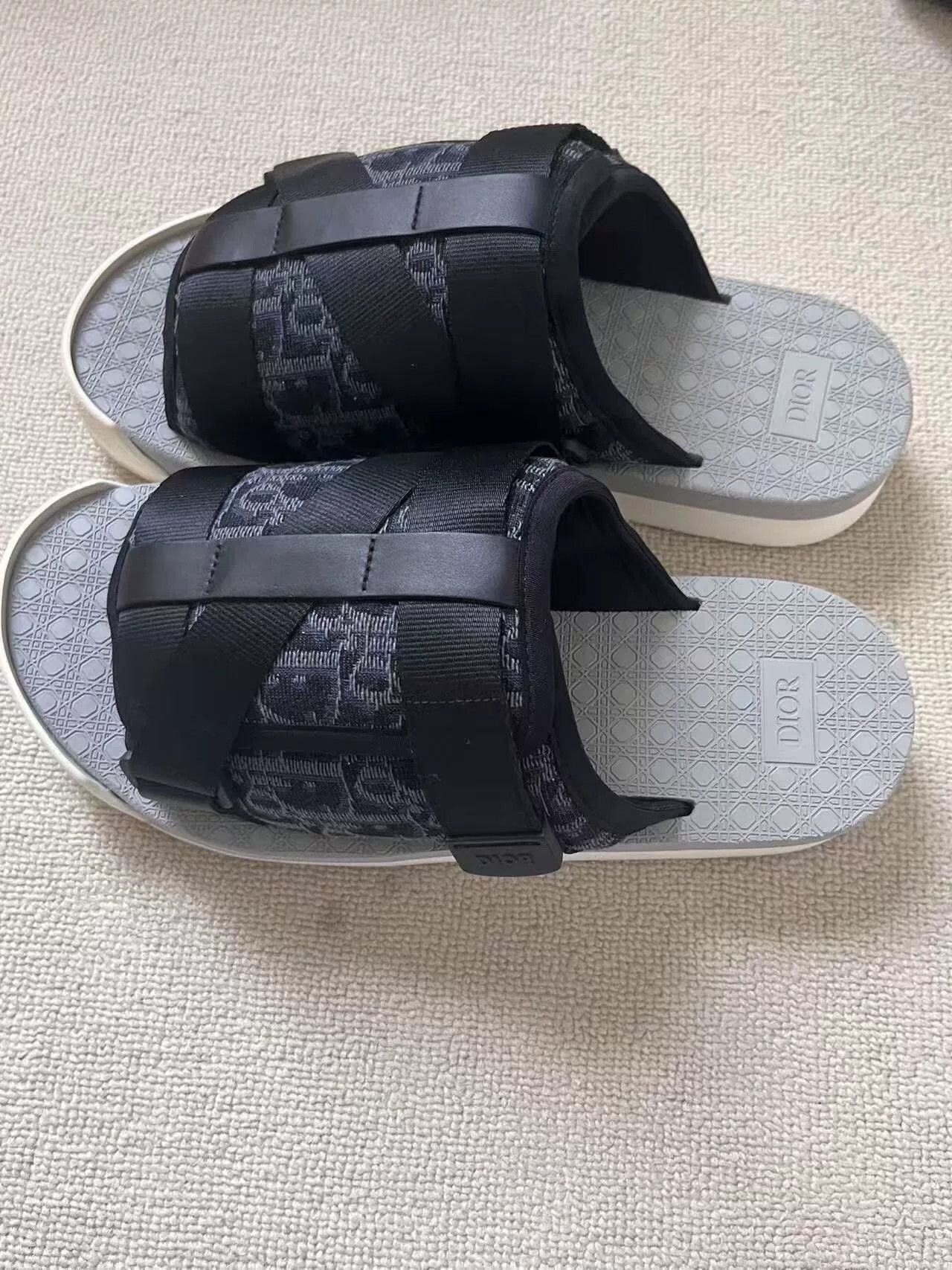 Dior dior alpha black comfortable men's sandals Size US 10 / EU 43 - 7 Thumbnail