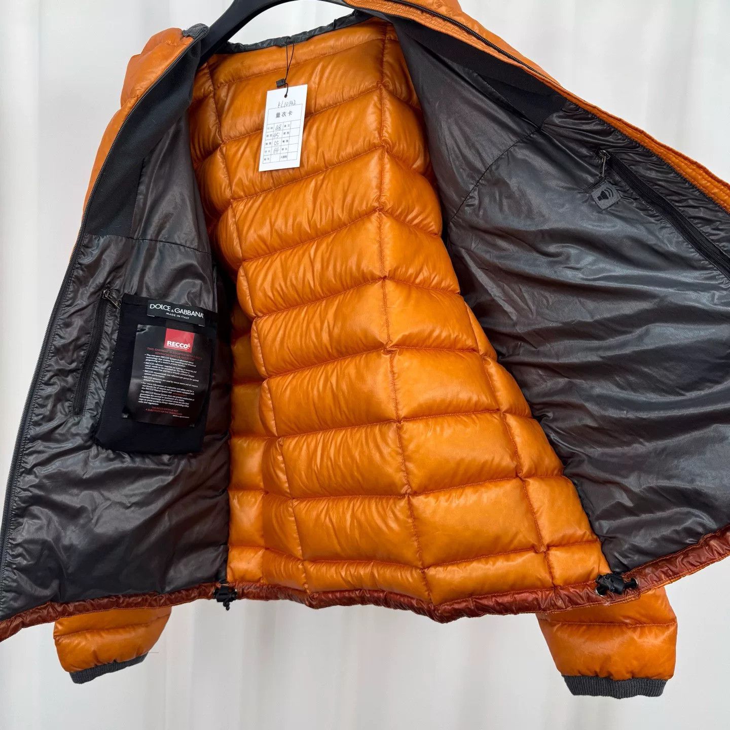 Dolce & Gabbana dolce & gabbana orange puffer jacket Size US L / EU 52-54 / 3 - 6 Thumbnail