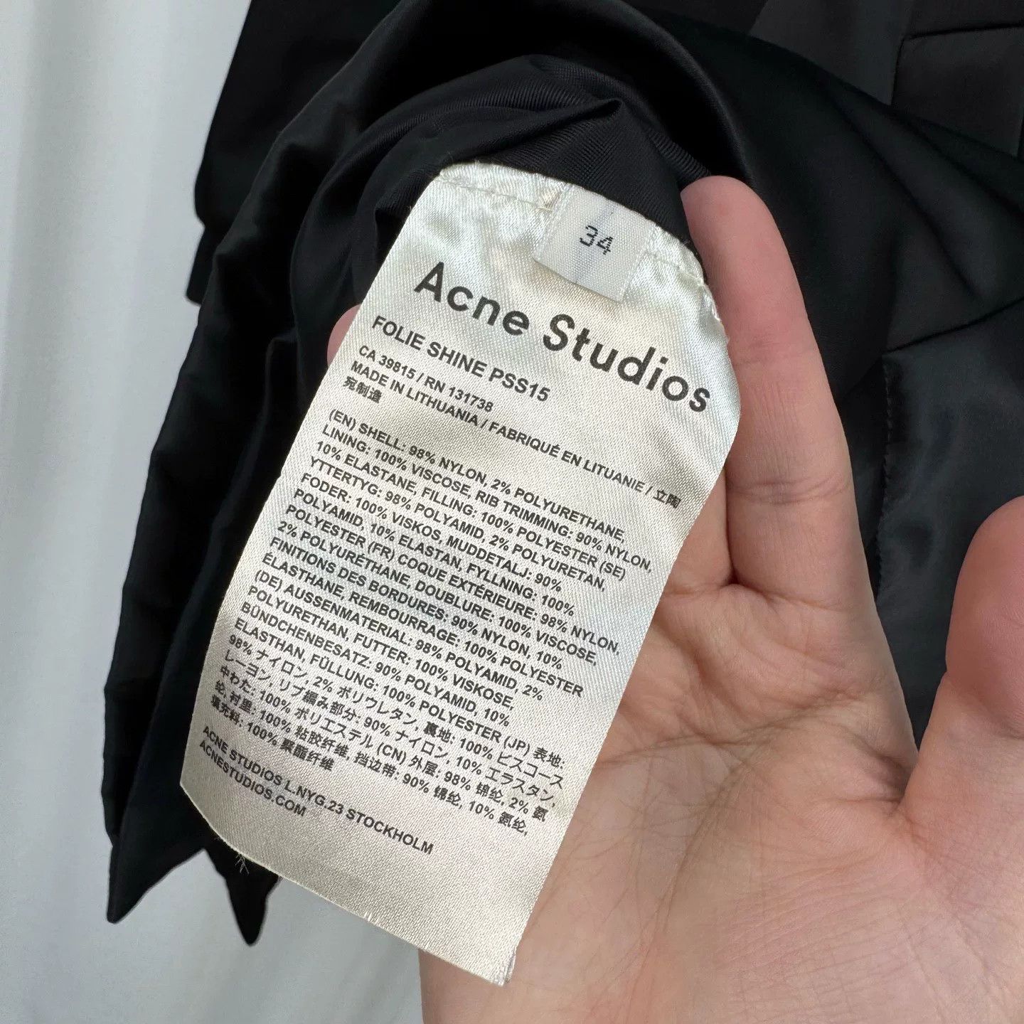 Acne Studios black satin long coat by Acne Studios Size XS / US 0-2 / IT 36-38 - 6 Thumbnail