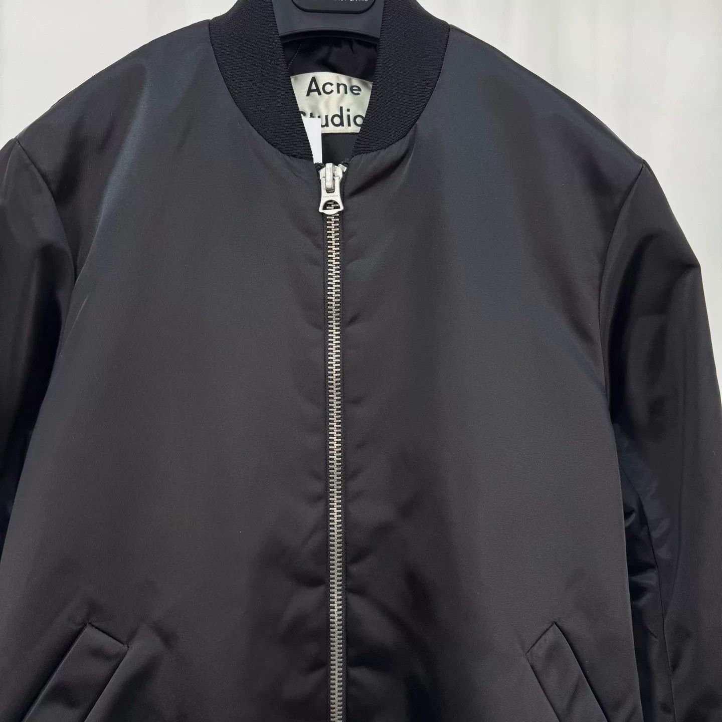Acne Studios black satin long coat by Acne Studios Size XS / US 0-2 / IT 36-38 - 3 Thumbnail