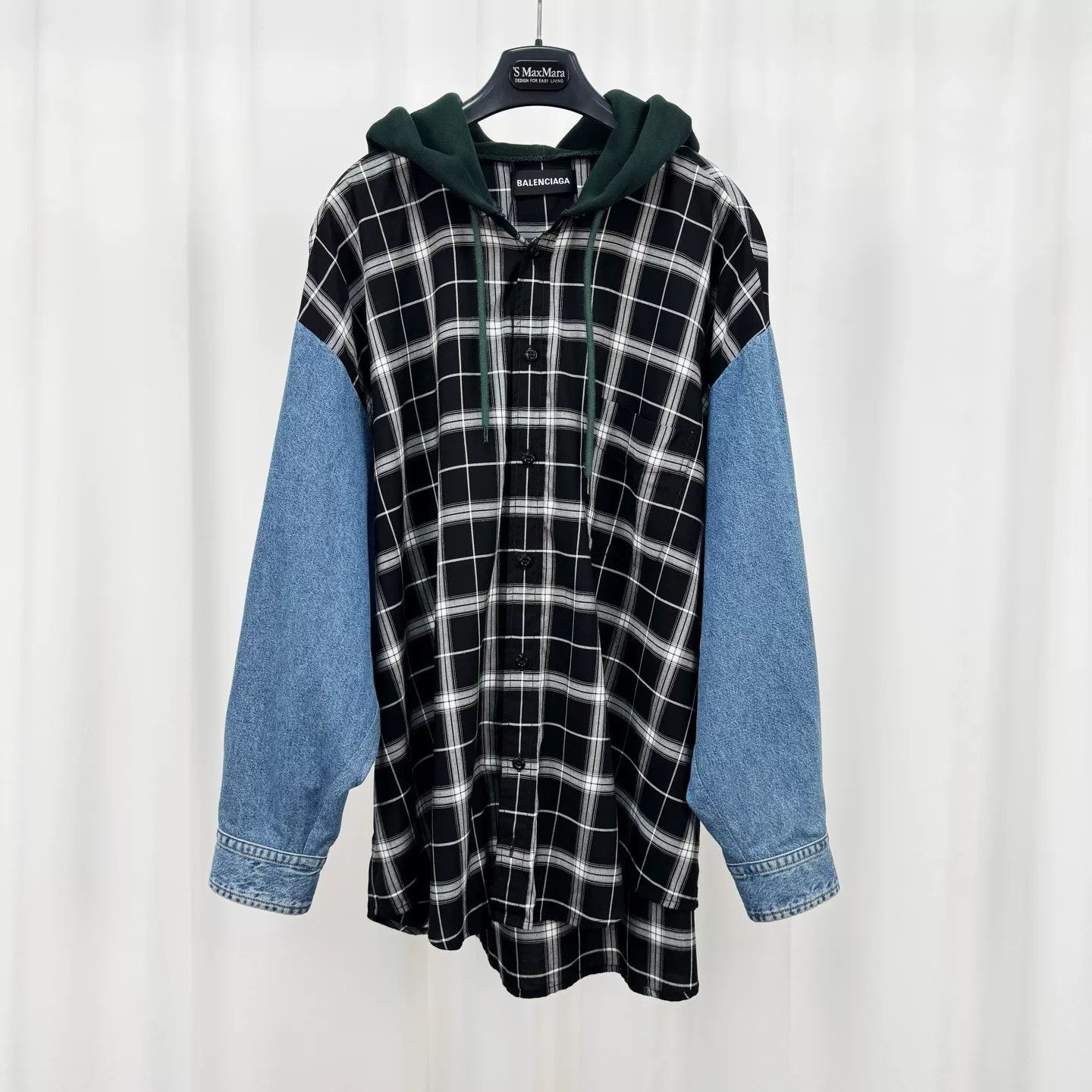 Balenciaga Balenciaga Two-Piece Check Denim Jacket Size US M / EU 48-50 / 2 - 3 Thumbnail