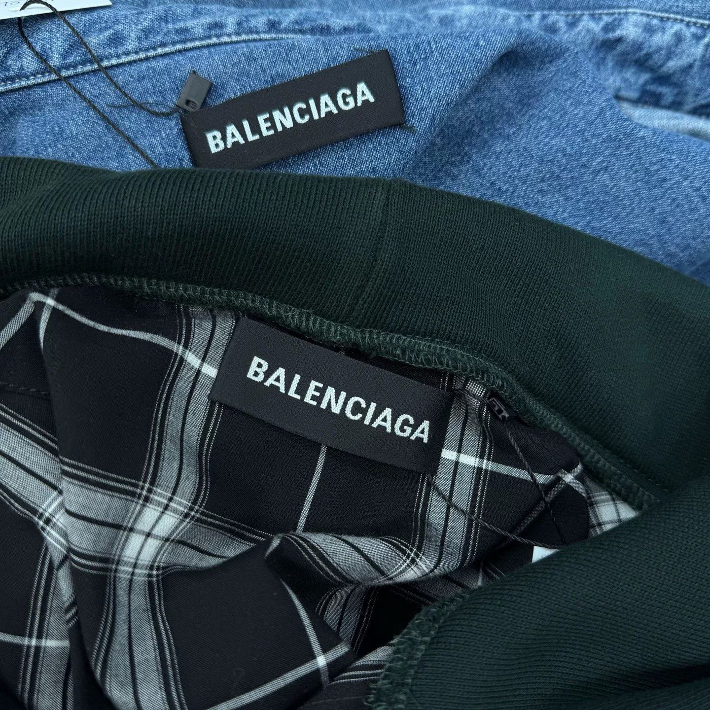 Balenciaga Balenciaga Two-Piece Check Denim Jacket Size US M / EU 48-50 / 2 - 6 Thumbnail