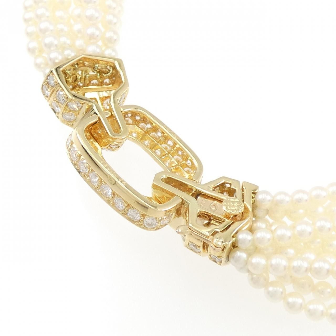 Cartier Cartier Cartier Akoya Pearl Au750 Necklace Metal Necklace DUTY FREE for USA Size ONE SIZE - 4 Thumbnail