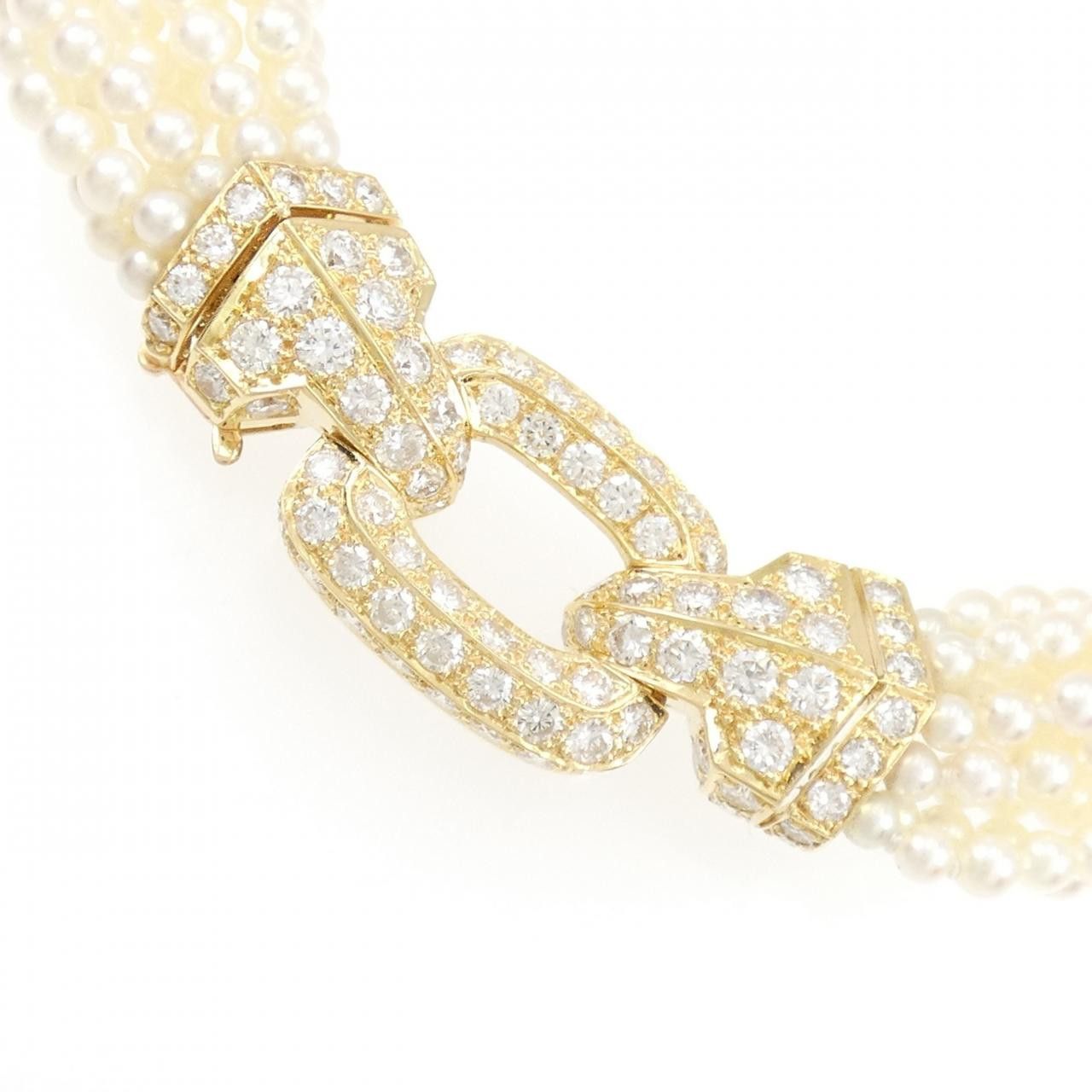 Cartier Cartier Cartier Akoya Pearl Au750 Necklace Metal Necklace DUTY FREE for USA Size ONE SIZE - 3 Thumbnail