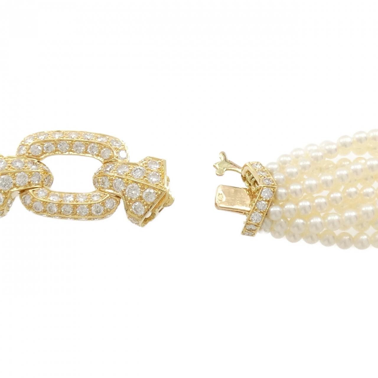Cartier Cartier Cartier Akoya Pearl Au750 Necklace Metal Necklace DUTY FREE for USA Size ONE SIZE - 5 Thumbnail