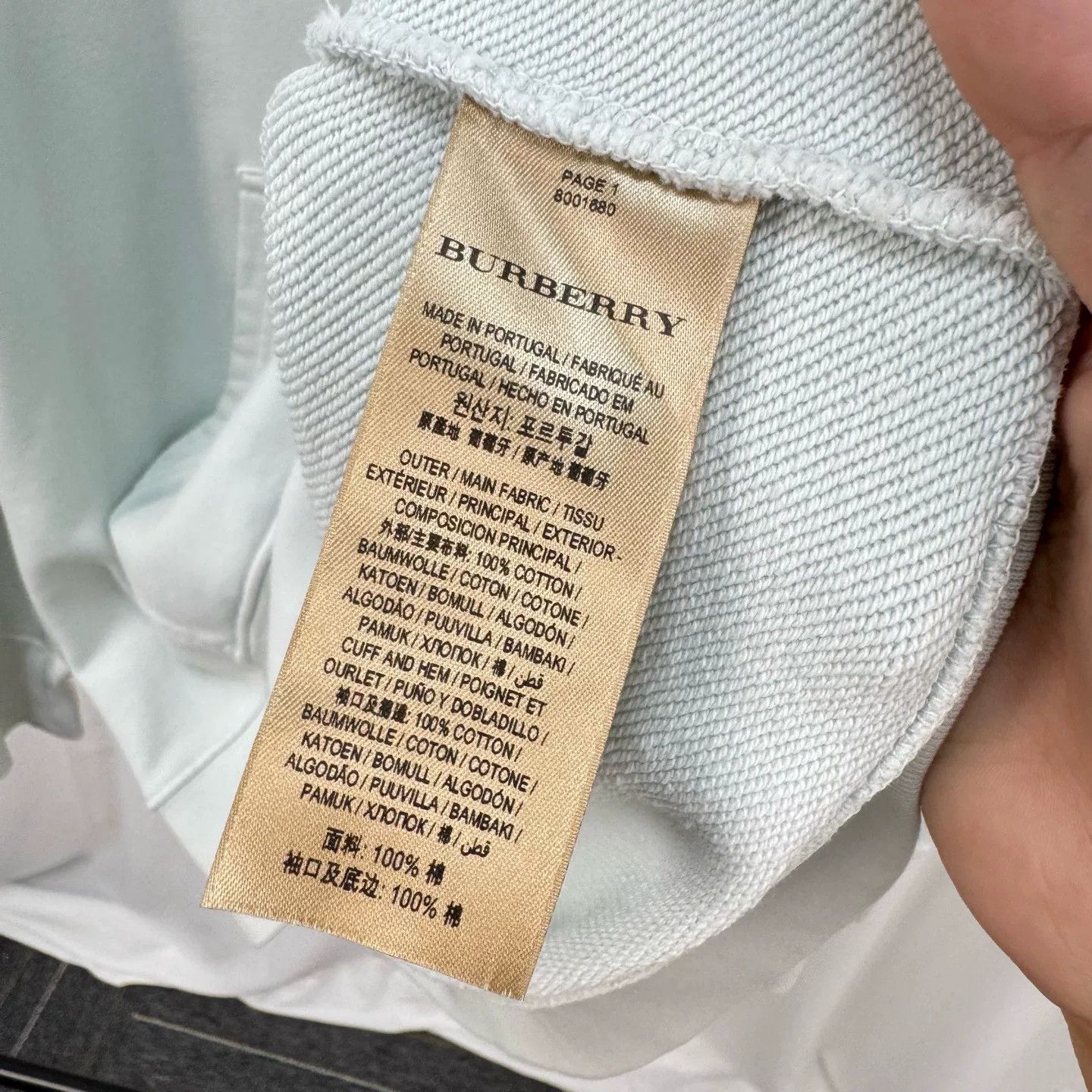 Burberry Burberry Embroidered Letter Hoodie in Misty Blue Size US S / EU 44-46 / 1 - 6 Thumbnail