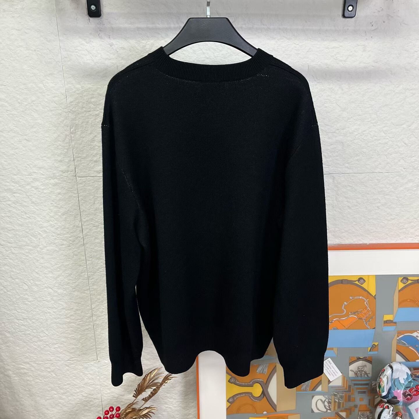 Burberry black burberry logo sweater for men Size US M / EU 48-50 / 2 - 2 Thumbnail