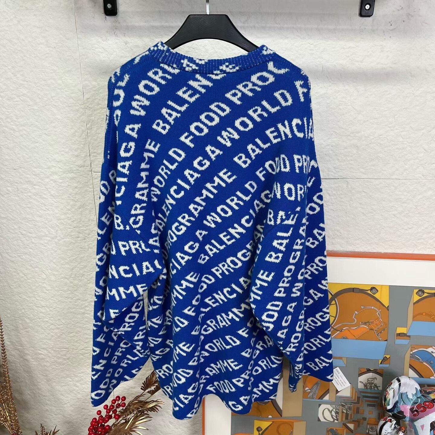 Balenciaga balenciaga blue knitted sweater with tags Size US M / EU 48-50 / 2 - 3 Thumbnail
