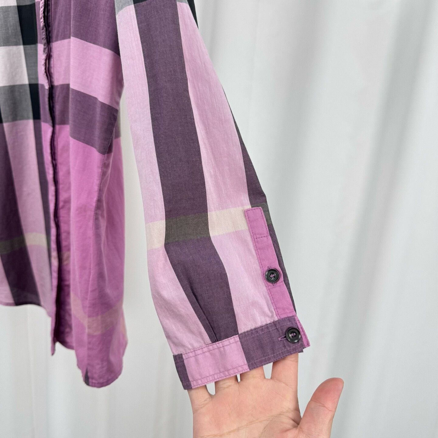 Burberry burberry pink classic check long sleeve shirt Size XS / US 0-2 / IT 36-38 - 4 Thumbnail