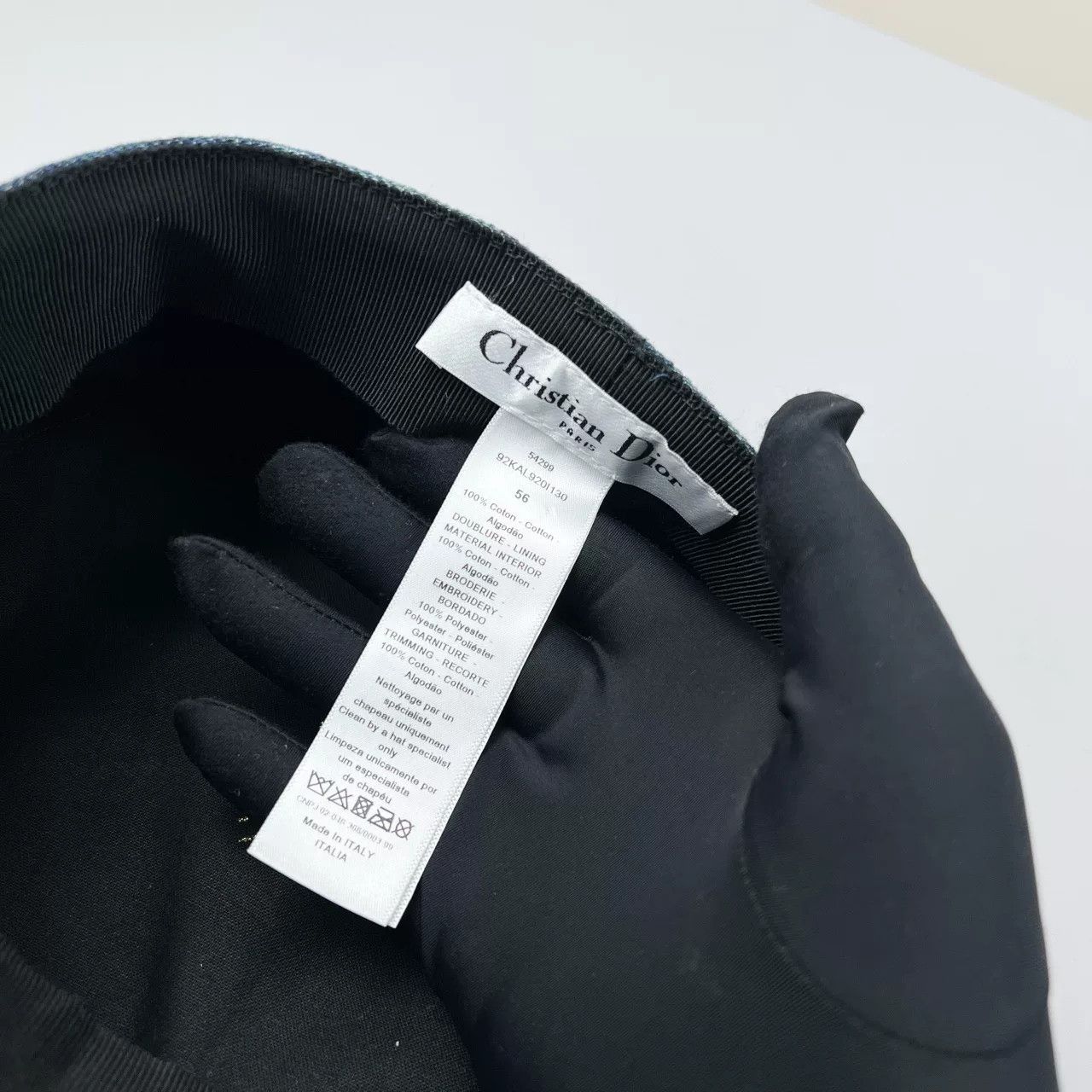 Dior Dior Tie-Dye Denim Beret Hat Size ONE SIZE - 7 Thumbnail