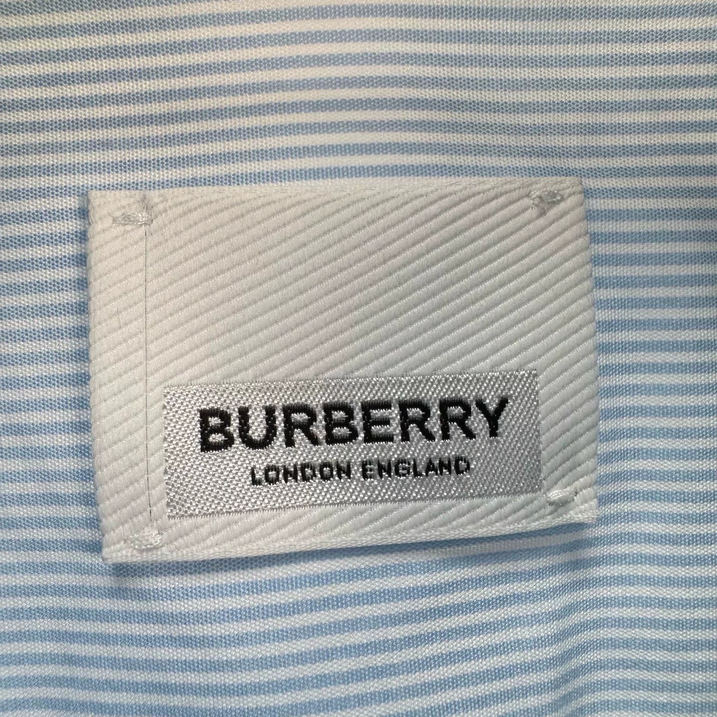 Burberry burberry light blue striped embroidered shirt Size US L / EU 52-54 / 3 - 8 Thumbnail