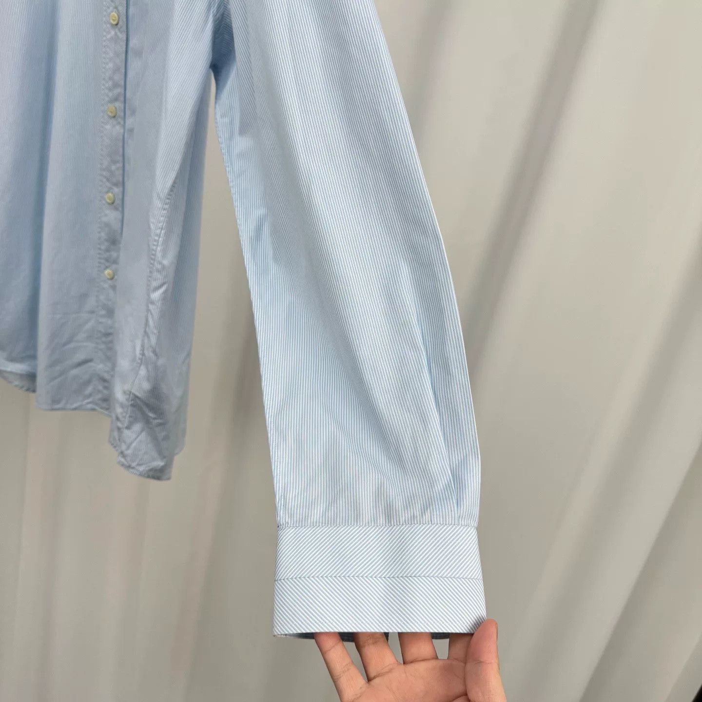 Burberry burberry light blue striped embroidered shirt Size US L / EU 52-54 / 3 - 4 Thumbnail