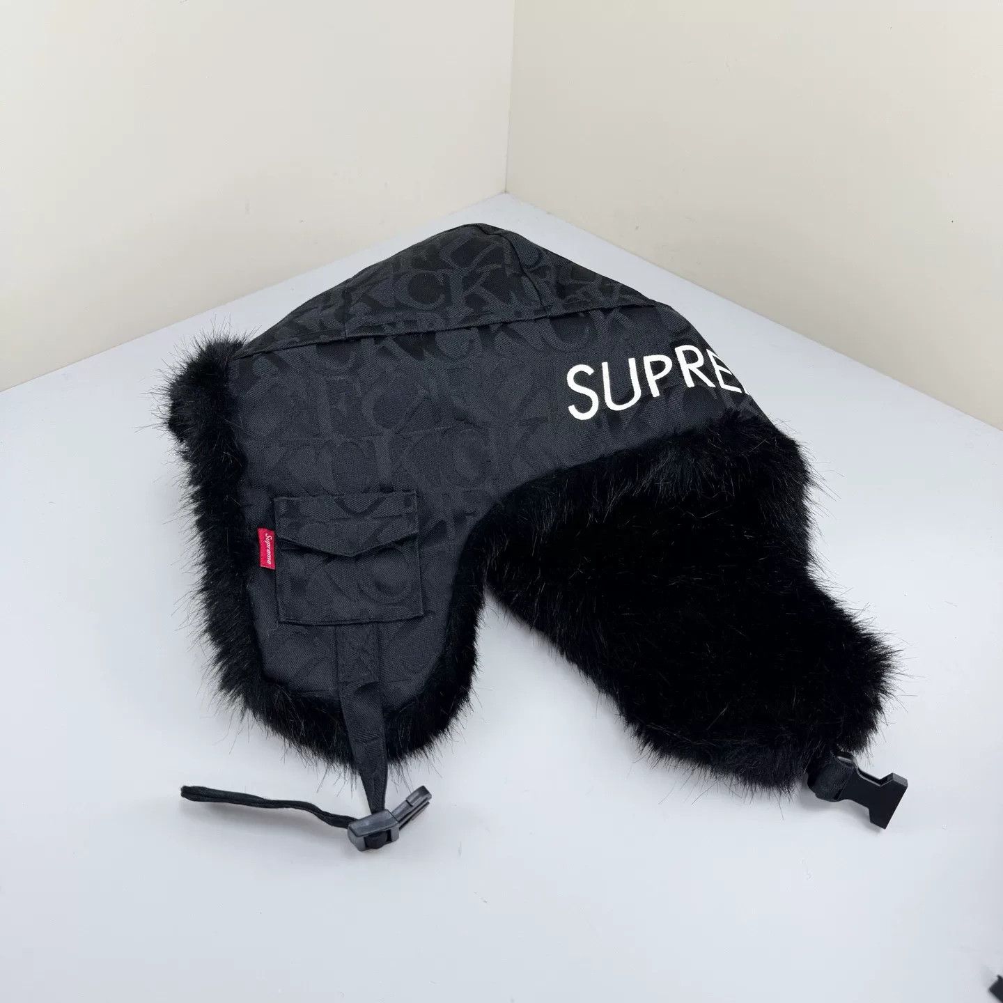 Supreme supreme black fur lineman hat Size ONE SIZE - 6 Thumbnail
