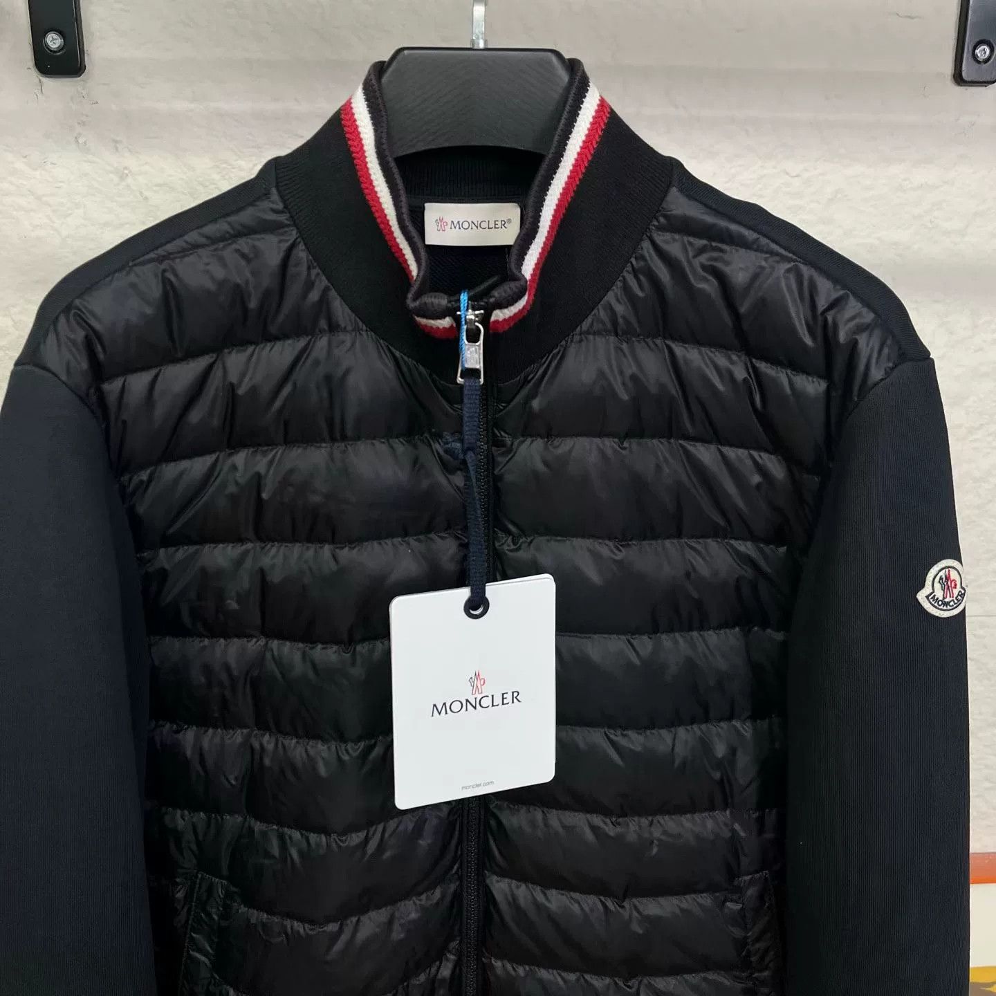 Moncler moncler knitted down jacket black size large Size US L / EU 52-54 / 3 - 3 Thumbnail