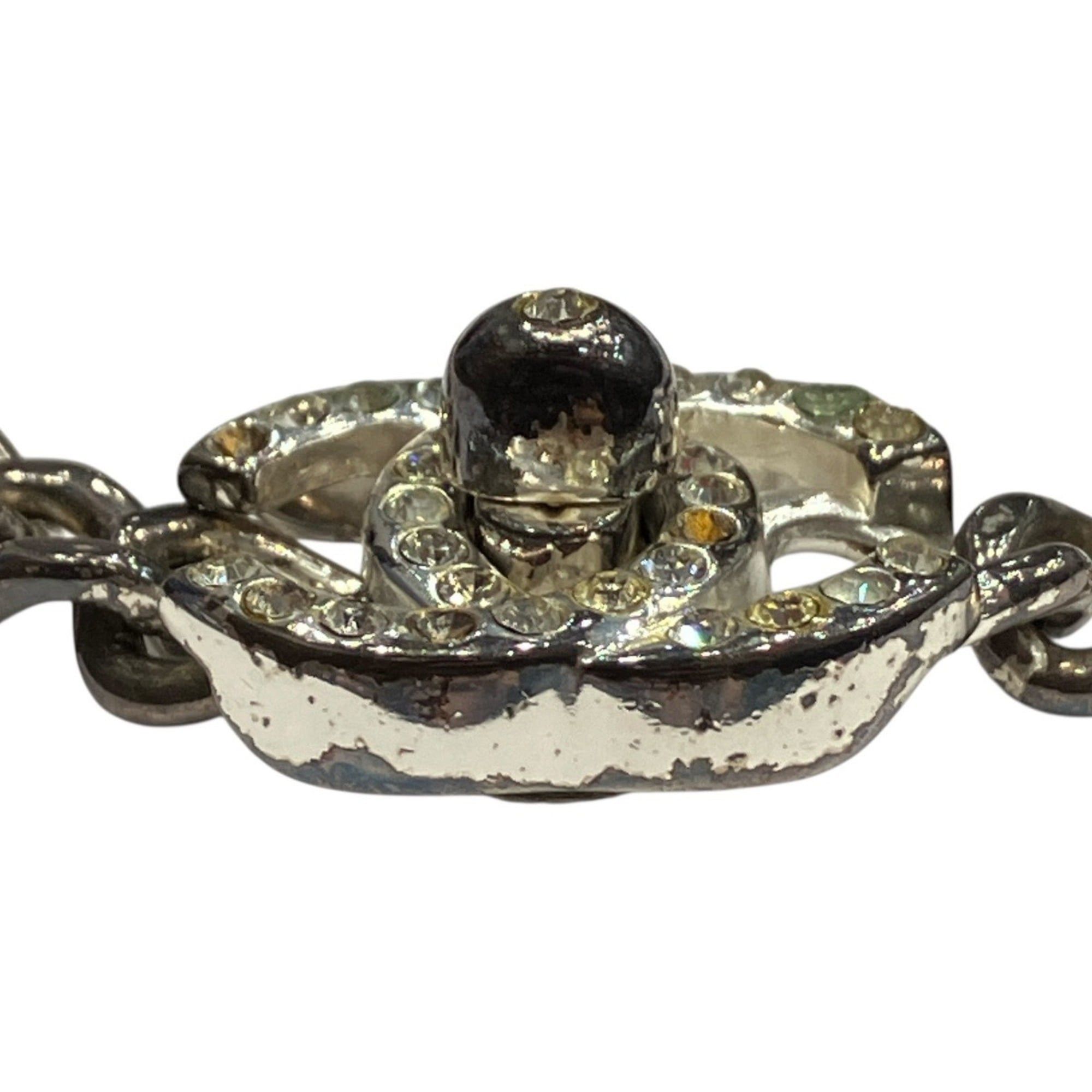 Chanel Chanel Coco Mark Turn Lock Bracelet in Brass Size ONE SIZE - 4 Thumbnail