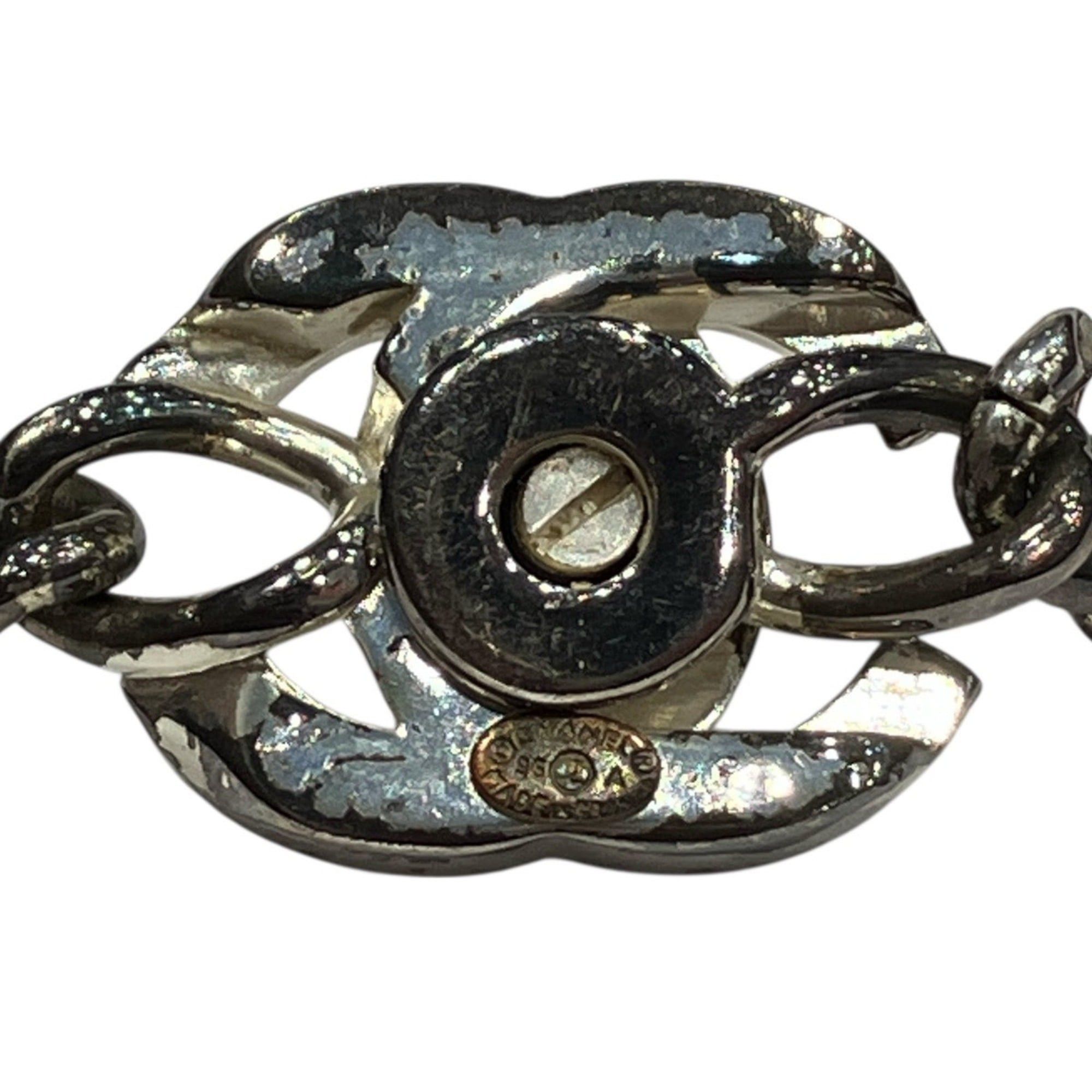 Chanel Chanel Coco Mark Turn Lock Bracelet in Brass Size ONE SIZE - 6 Thumbnail