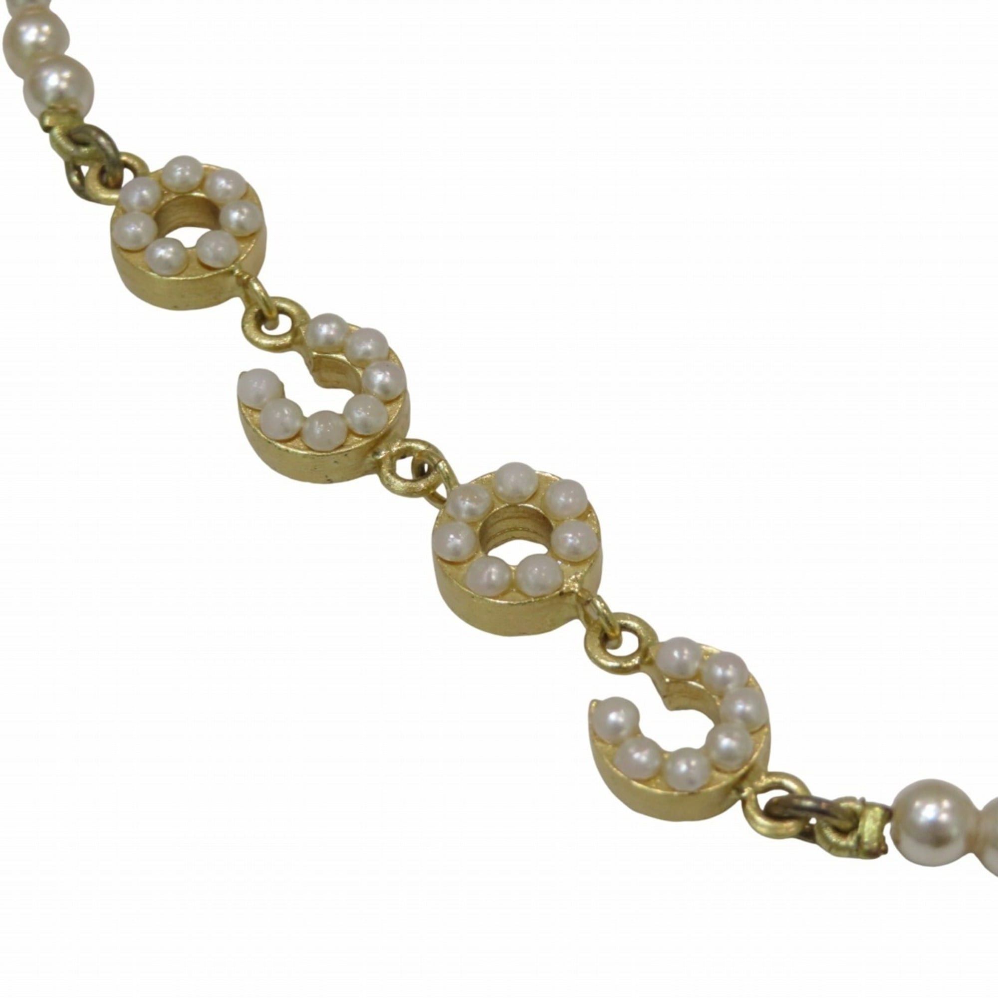 Chanel CHANEL necklace, approximately 40cm, GP, fake pearls Size ONE SIZE - 8 Thumbnail