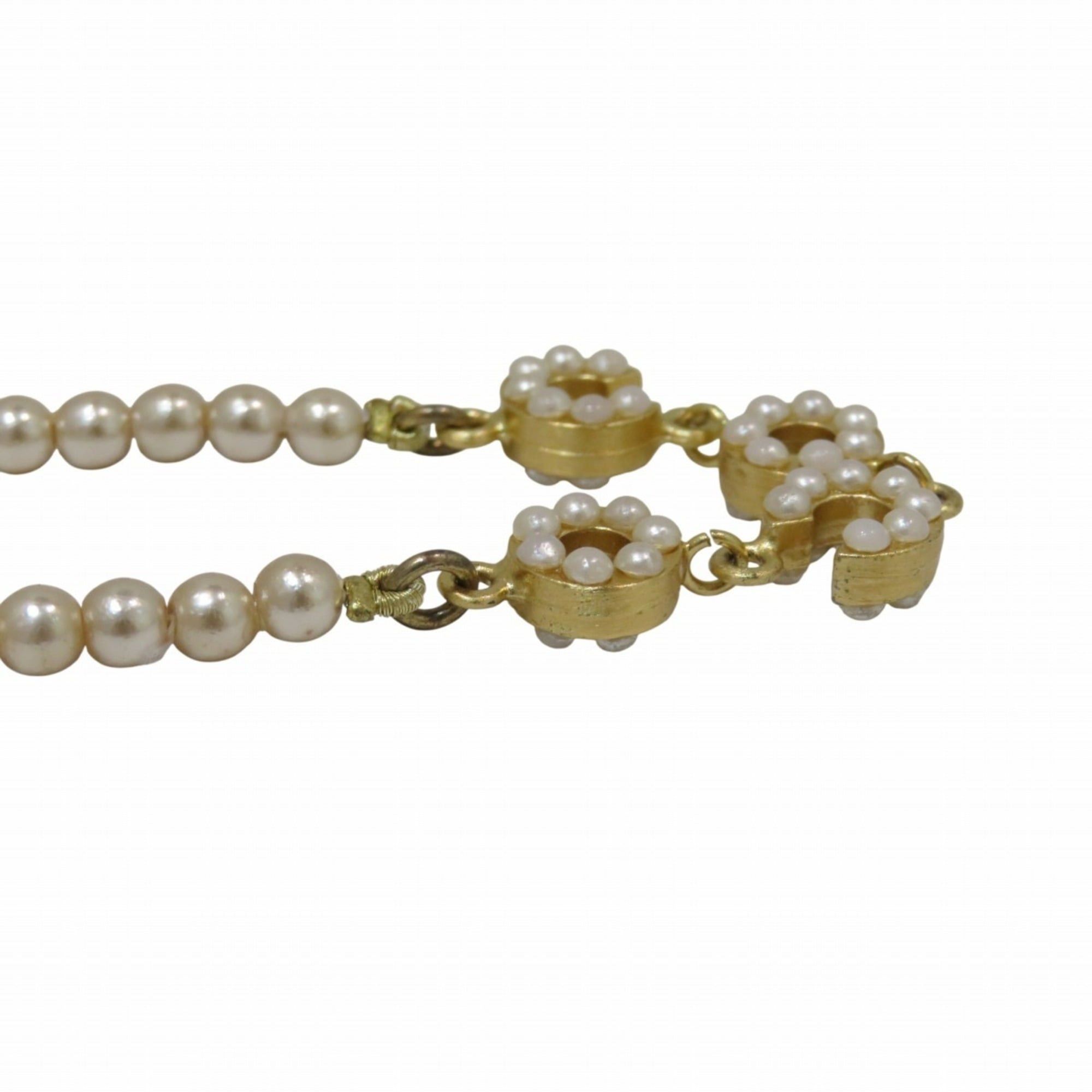 Chanel CHANEL necklace, approximately 40cm, GP, fake pearls Size ONE SIZE - 5 Thumbnail