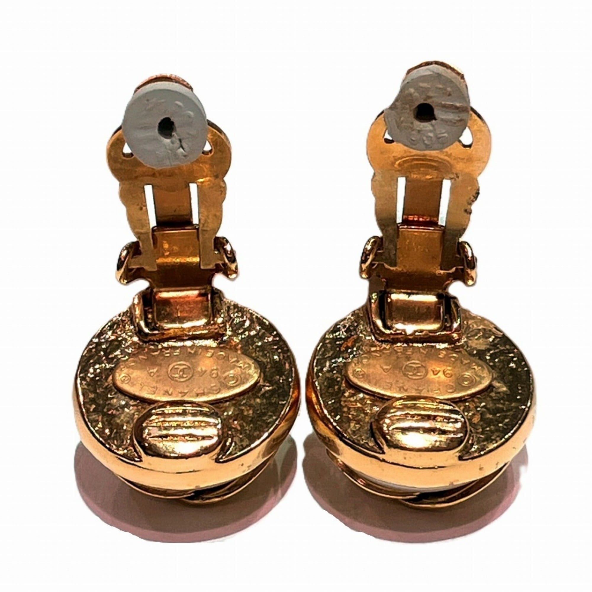 Chanel CHANEL earrings, total weight approximately 18.4g, GP fake pearl Size ONE SIZE - 4 Thumbnail